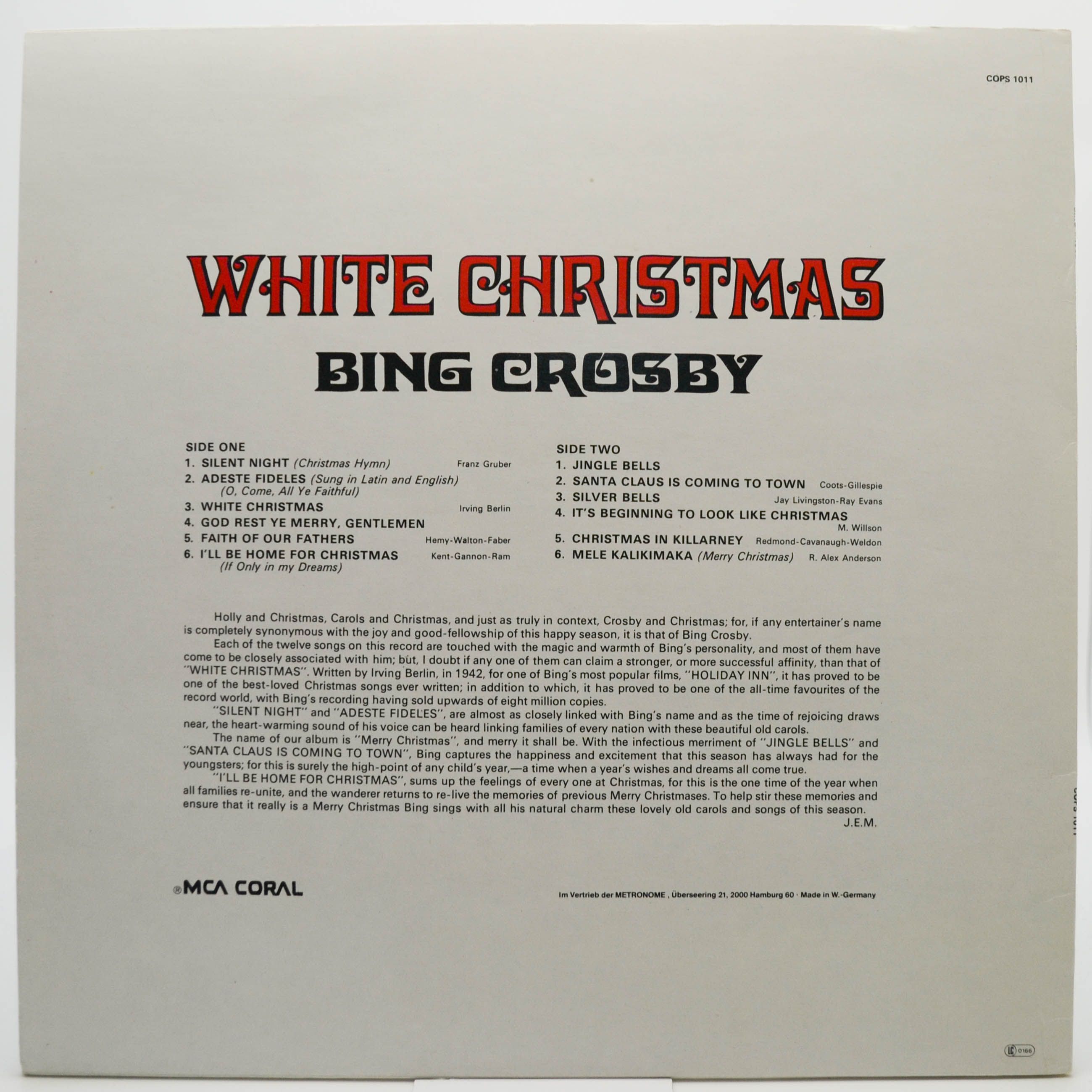 Bing Crosby — White Christmas, 1955