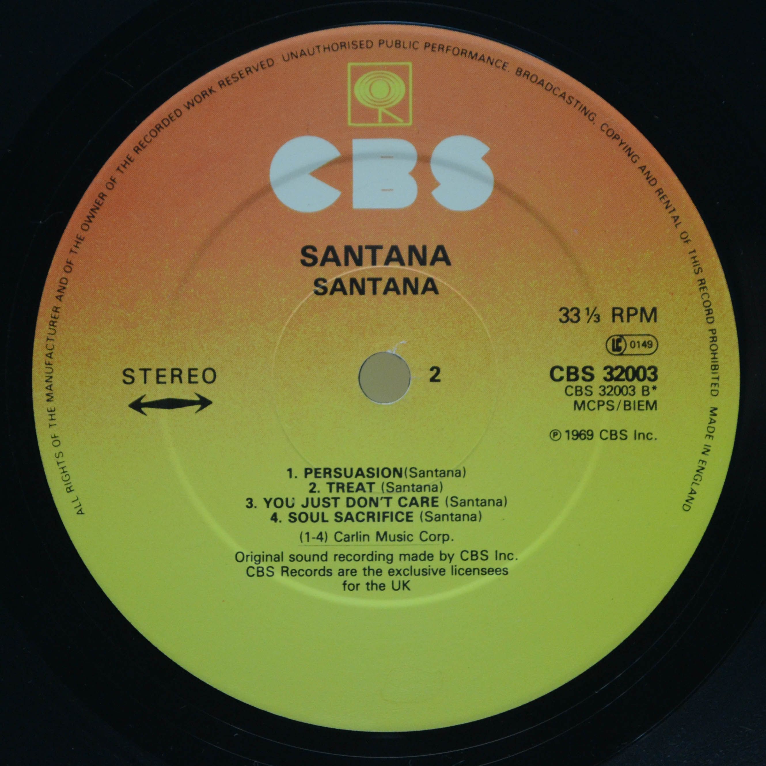 Santana — Santana (UK), 1969