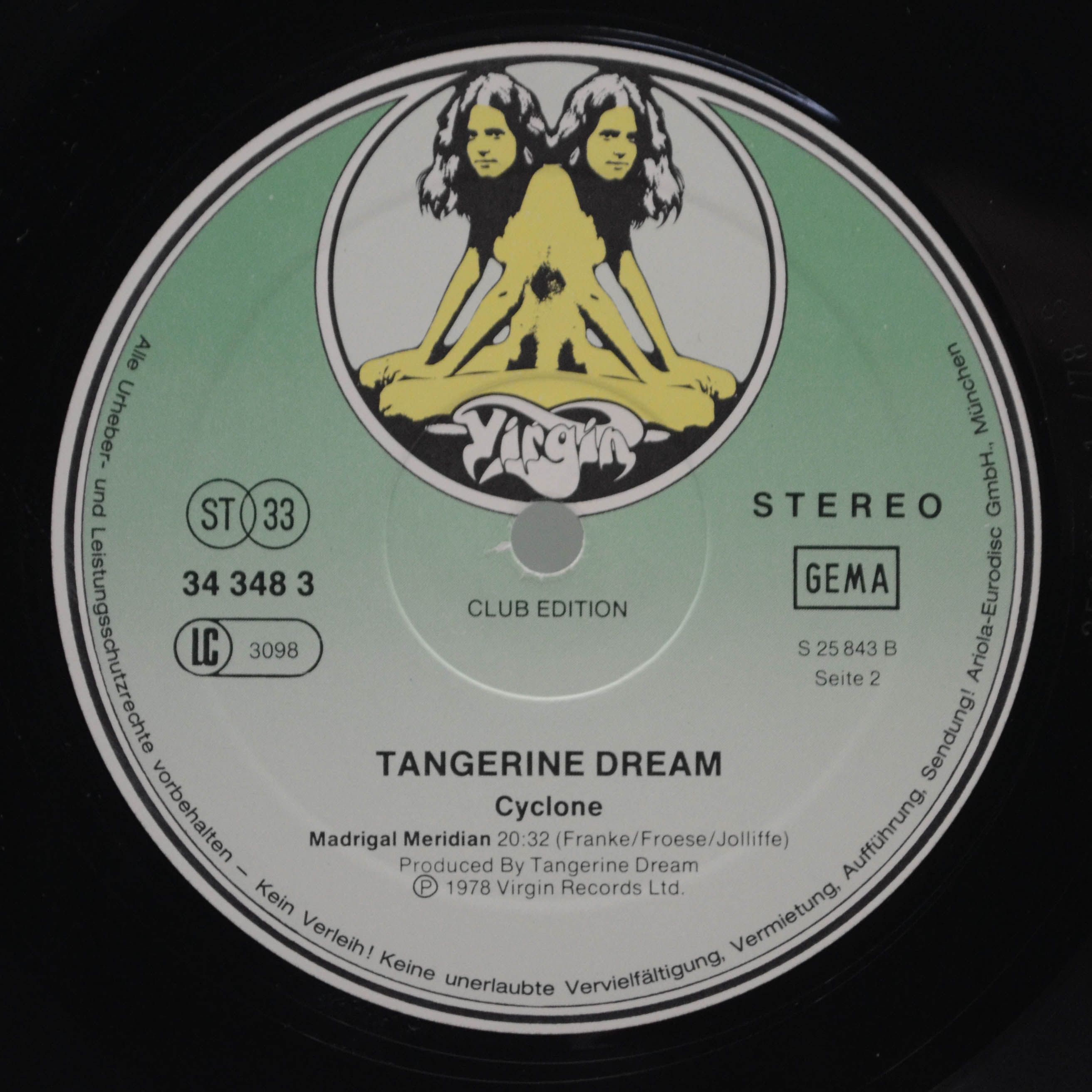 Tangerine Dream — Cyclone, 1978