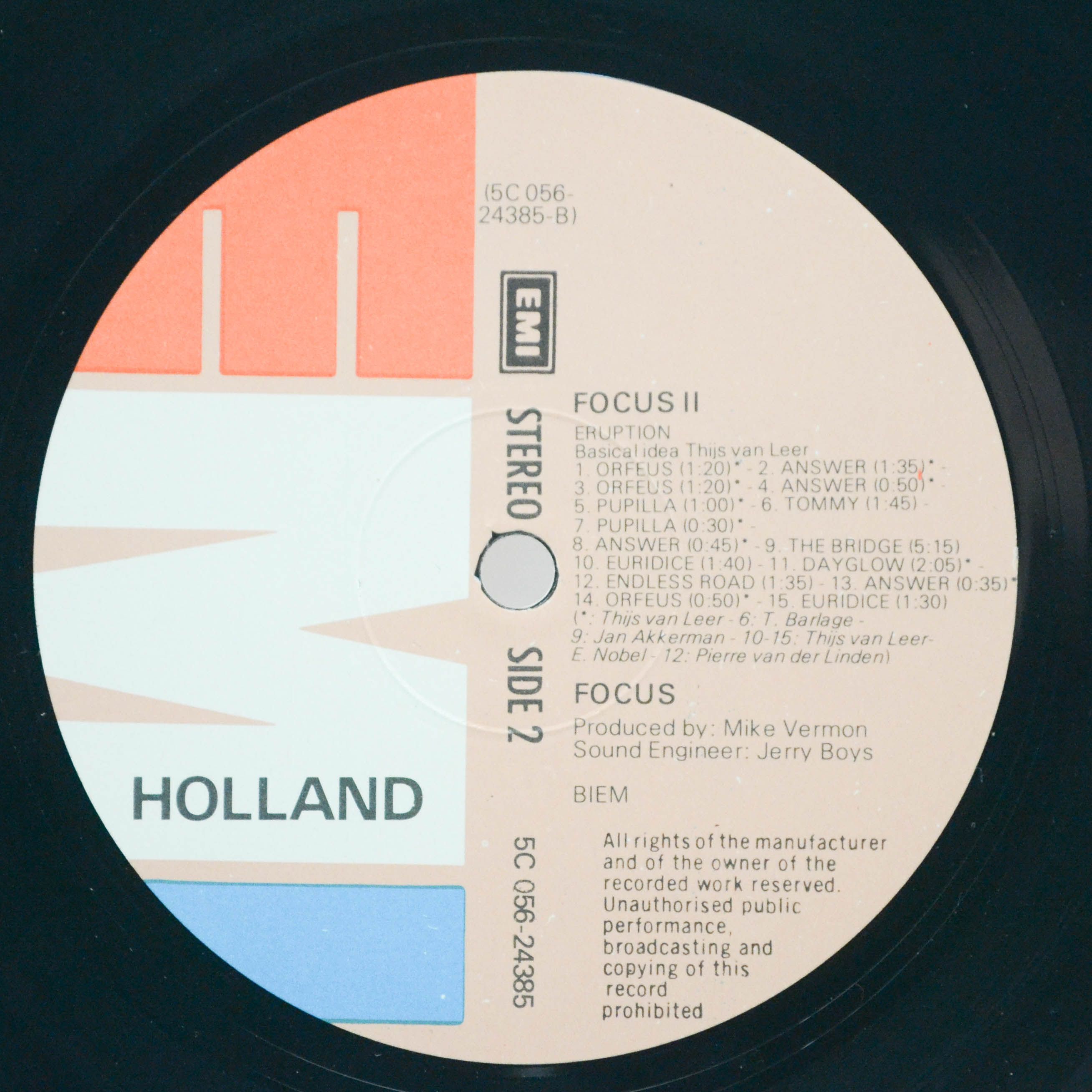 Focus — Focus II (Holland), 1971