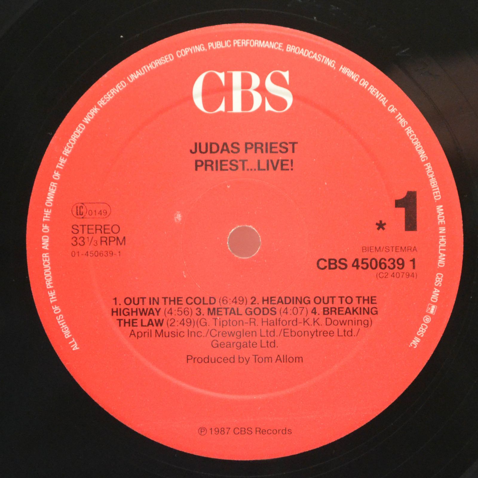 Judas Priest — Priest...Live! (2LP), 1975