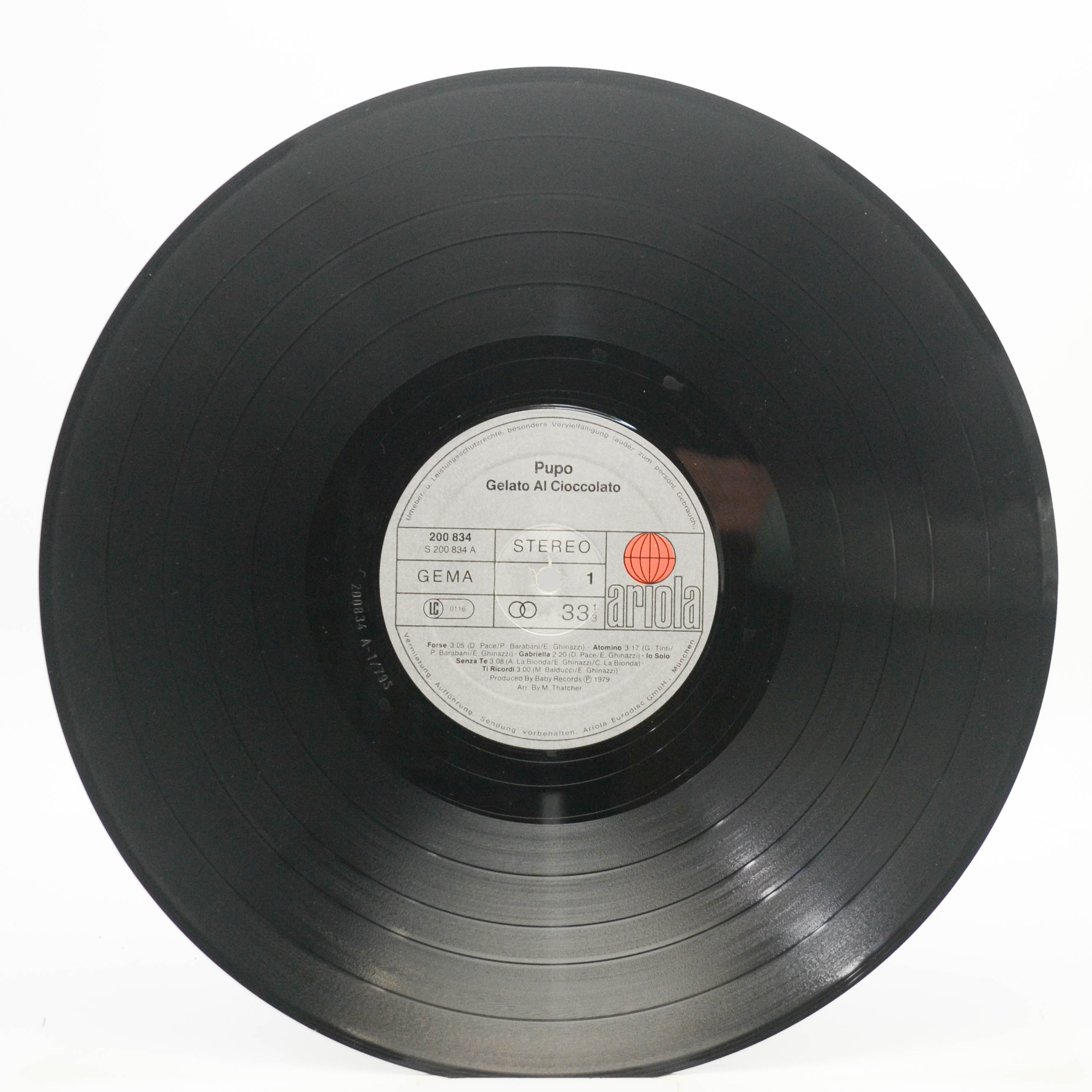 Pupo — Gelato Al Cioccolato, 1979