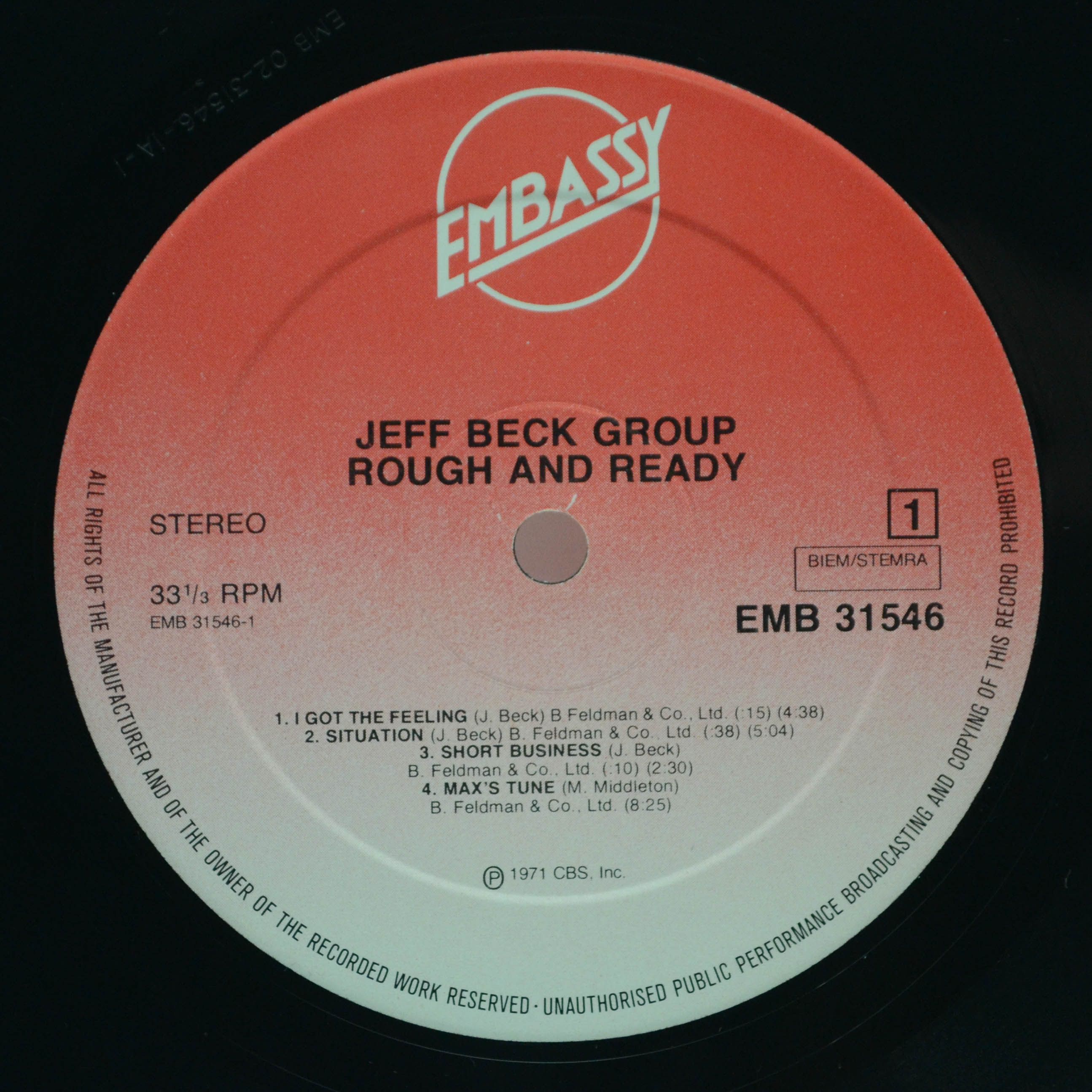 Jeff Beck Group — Rough And Ready, 1971