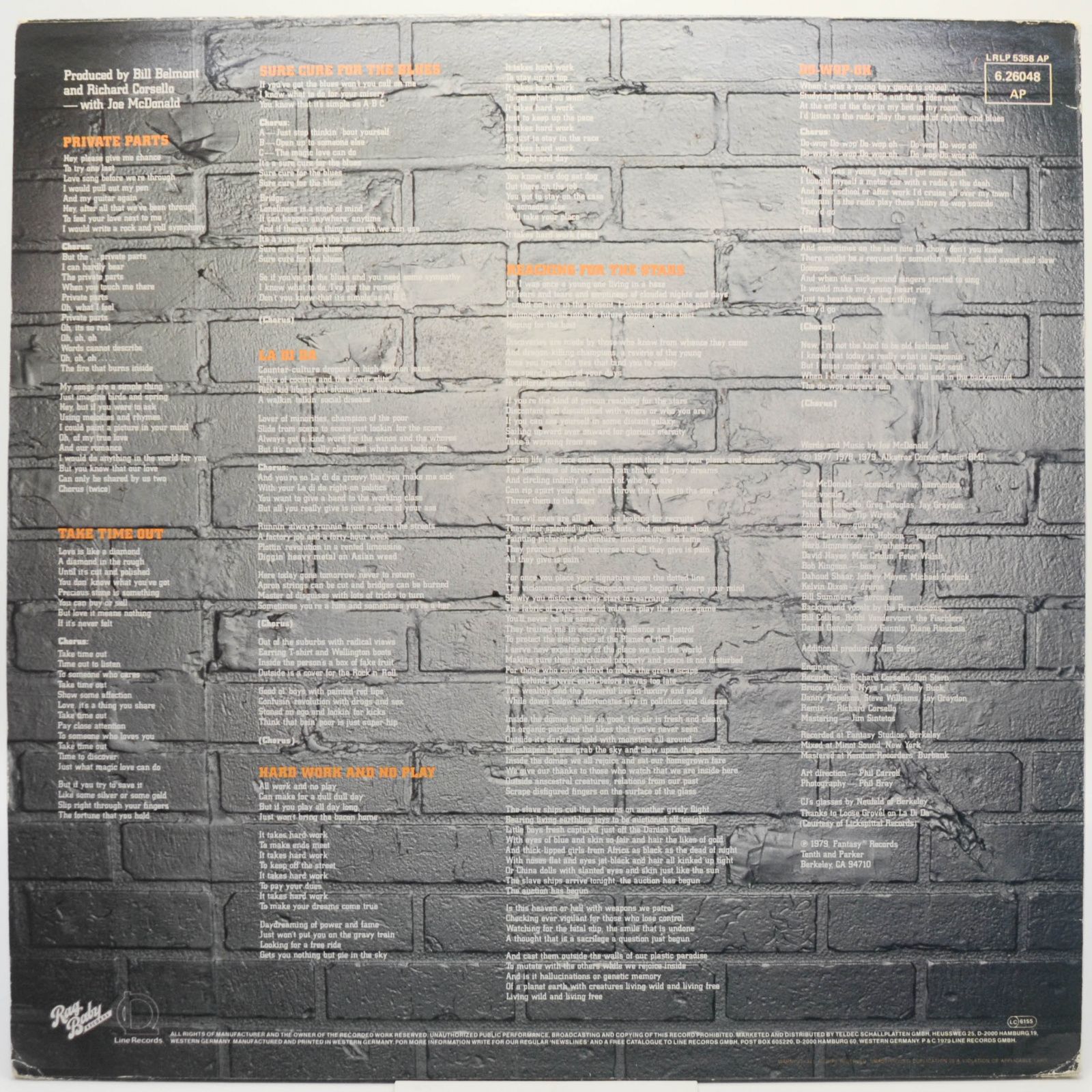 Country Joe McDonald — Leisure Suite, 1980