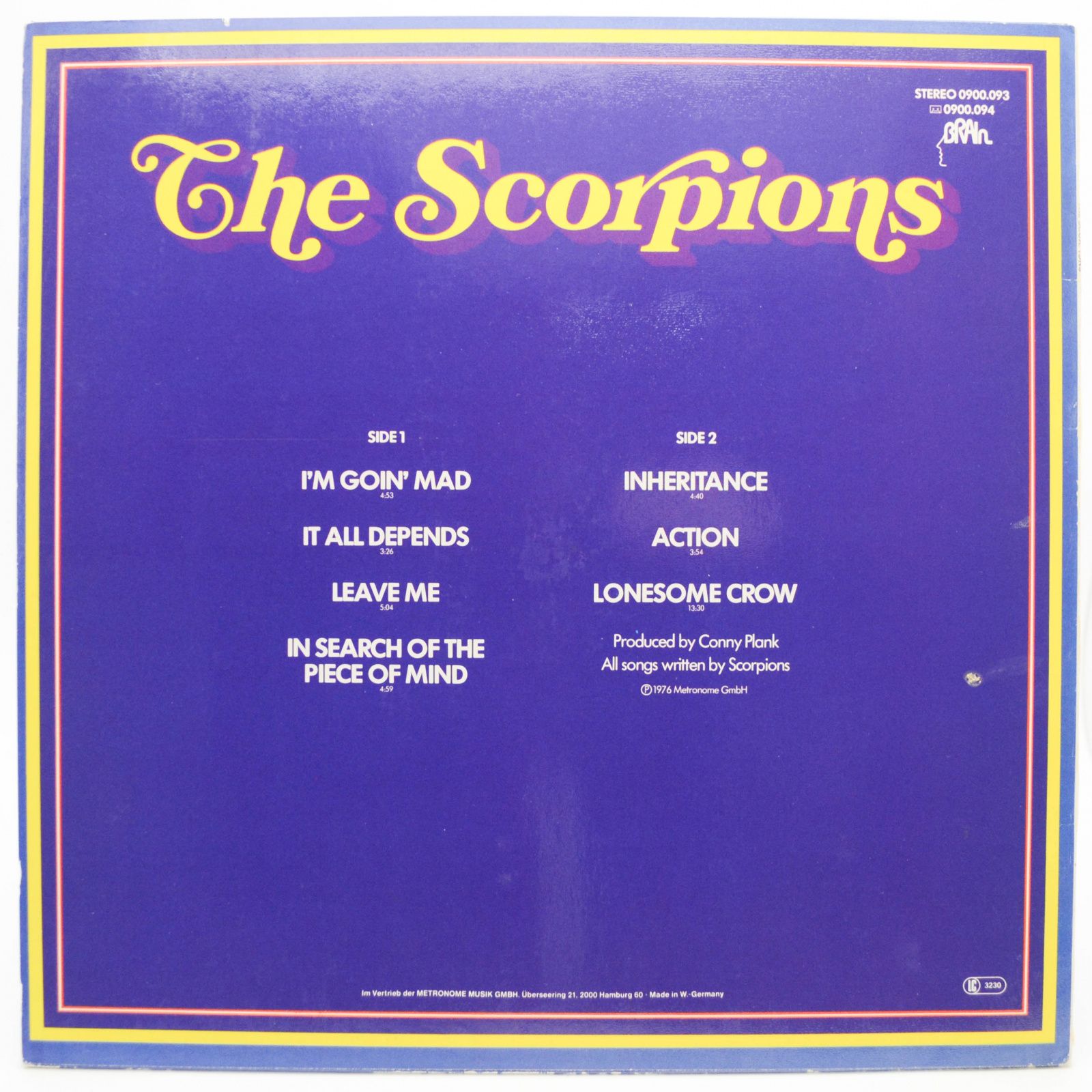 Scorpions — The Scorpions, 1972