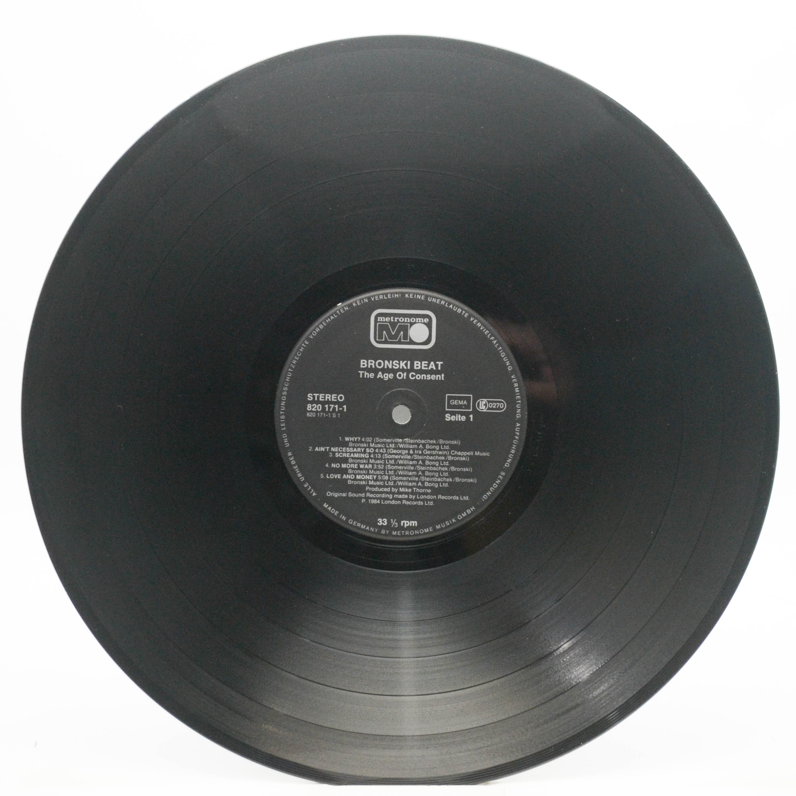 Bronski Beat — The Age Of Consent, 1984