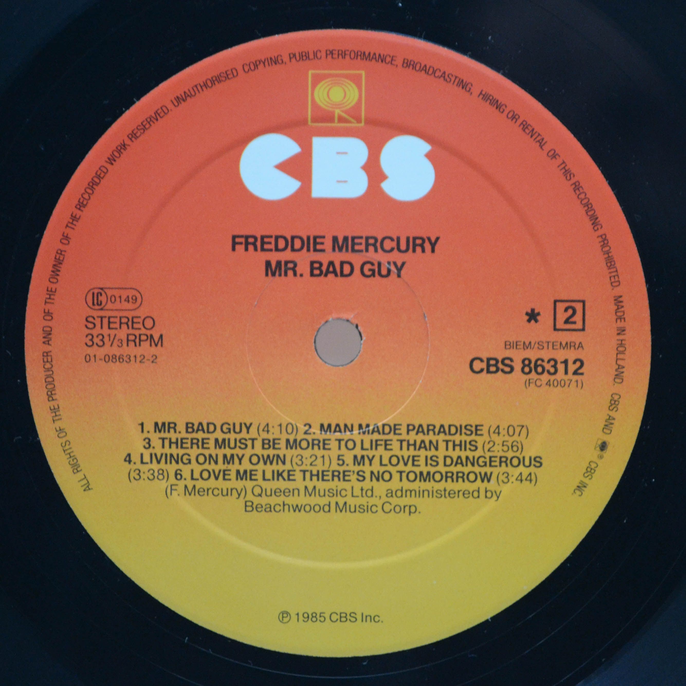 Freddie Mercury — Mr. Bad Guy, 1985