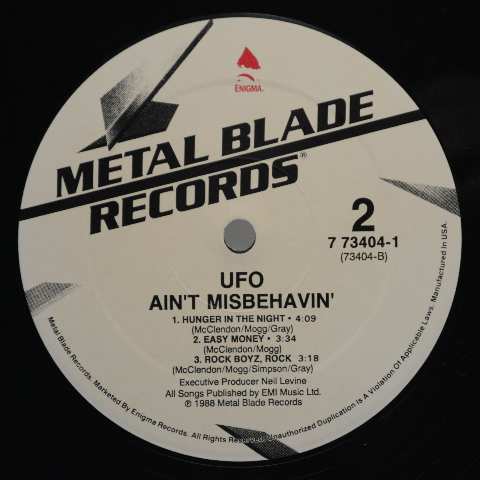 UFO — Ain't Misbehavin', 1988