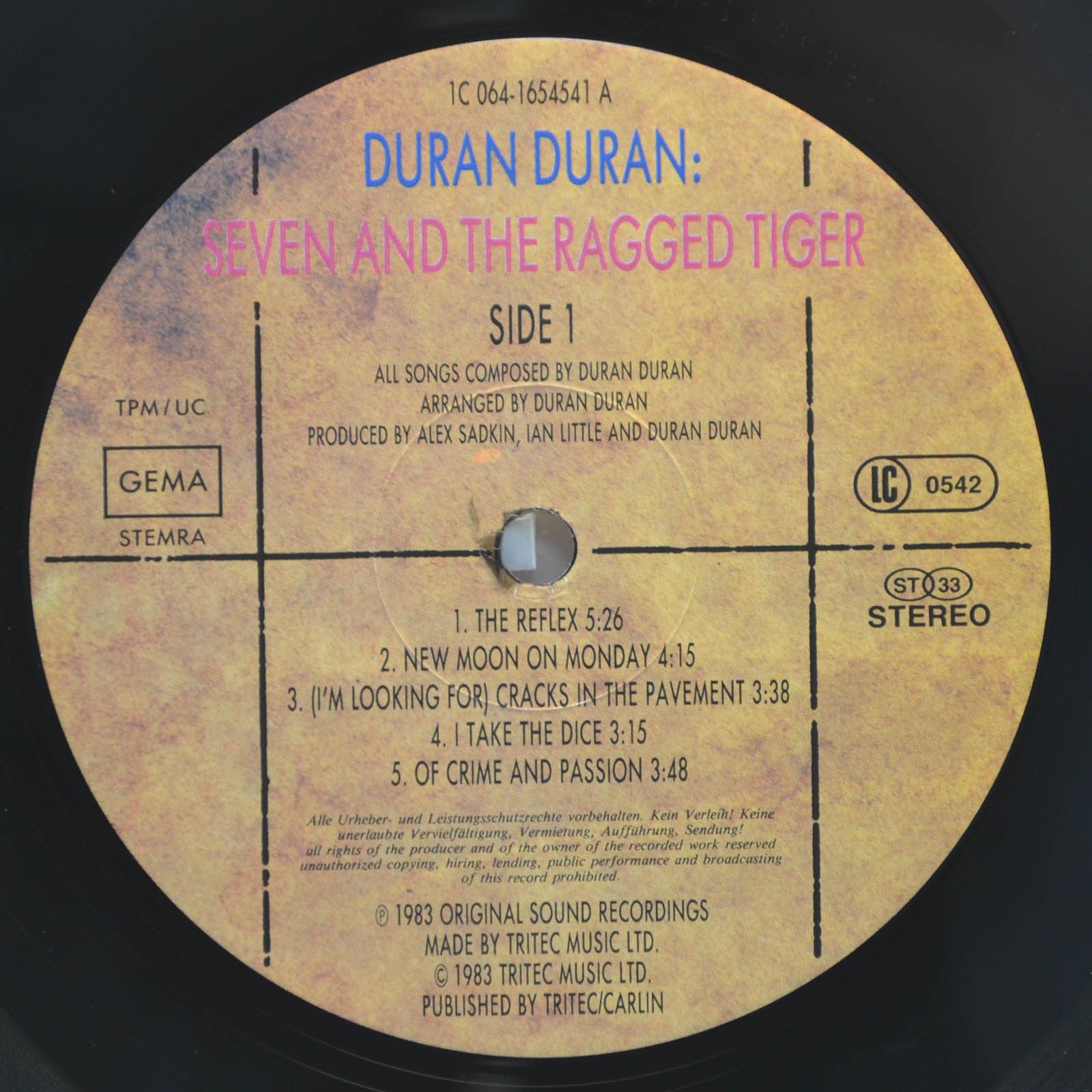 Duran Duran — Seven And The Ragged Tiger, 1983