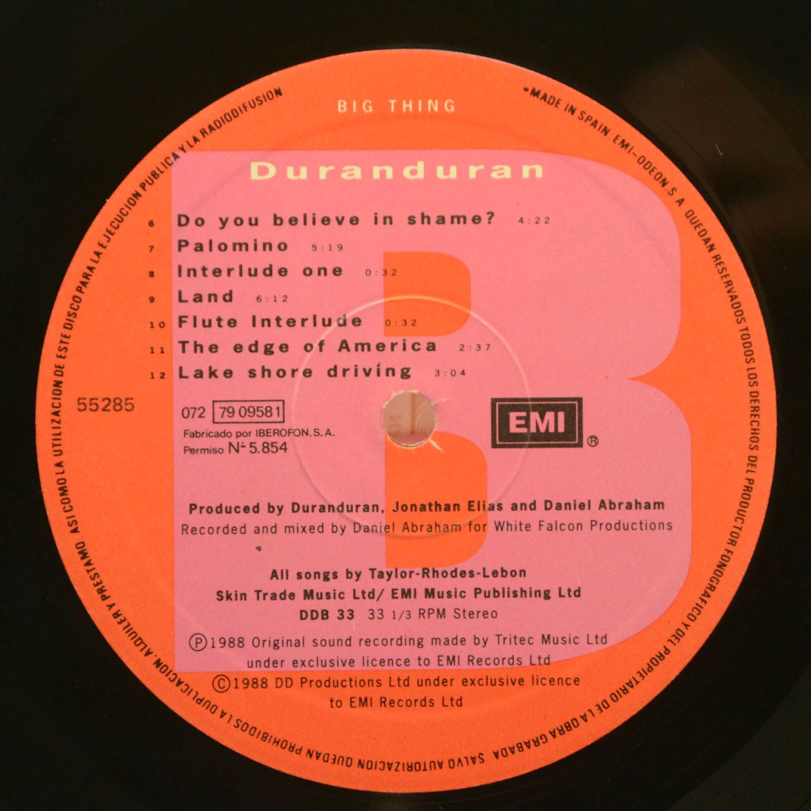 Duran Duran — Big Thing, 1988