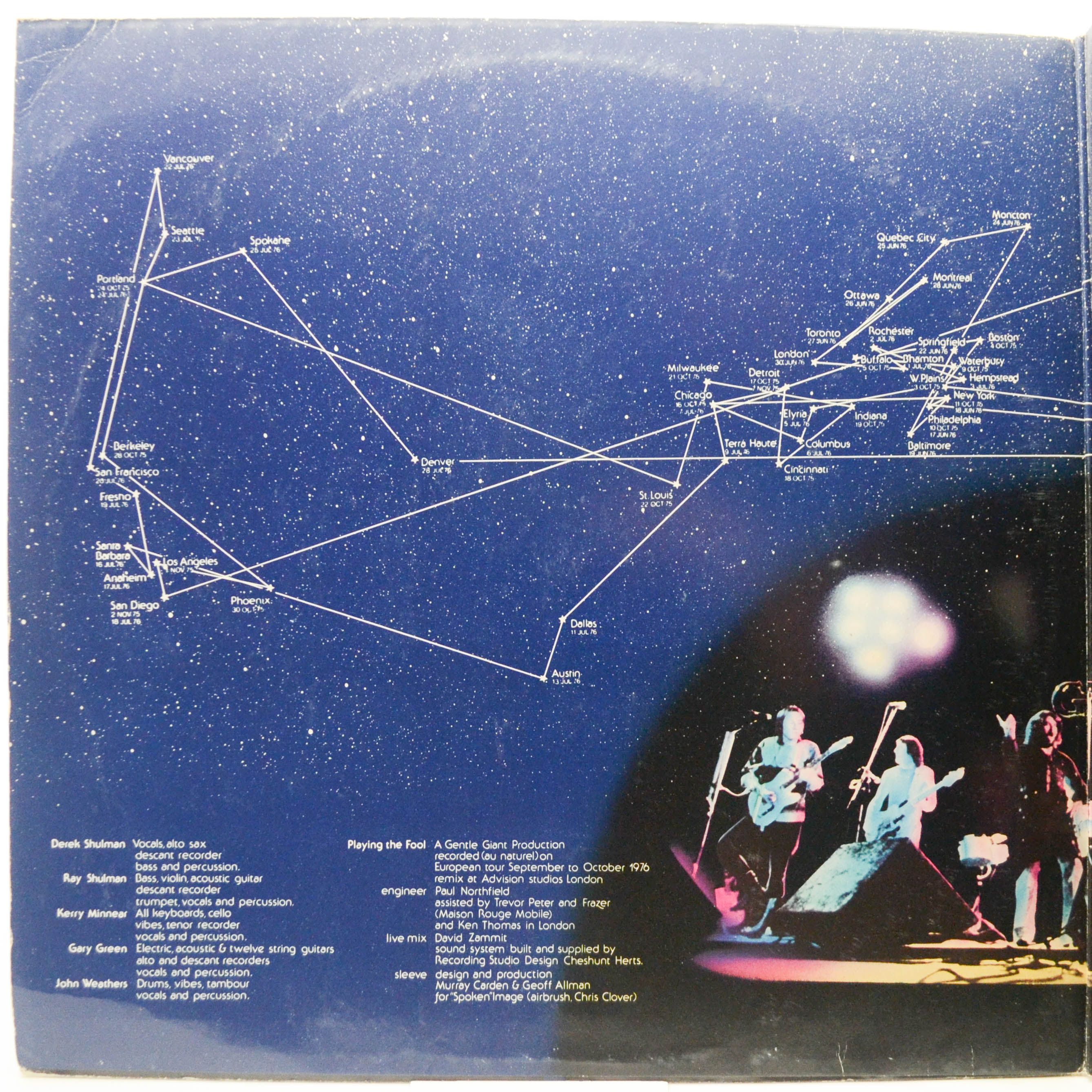 Gentle Giant — Playing The Fool (2LP), 1977