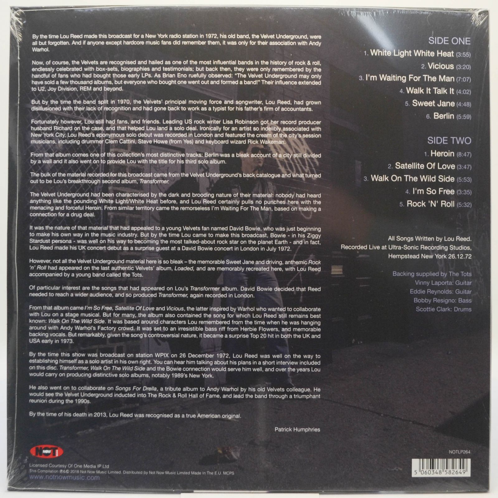 Lou Reed — Rock 'N' Roll, 2018