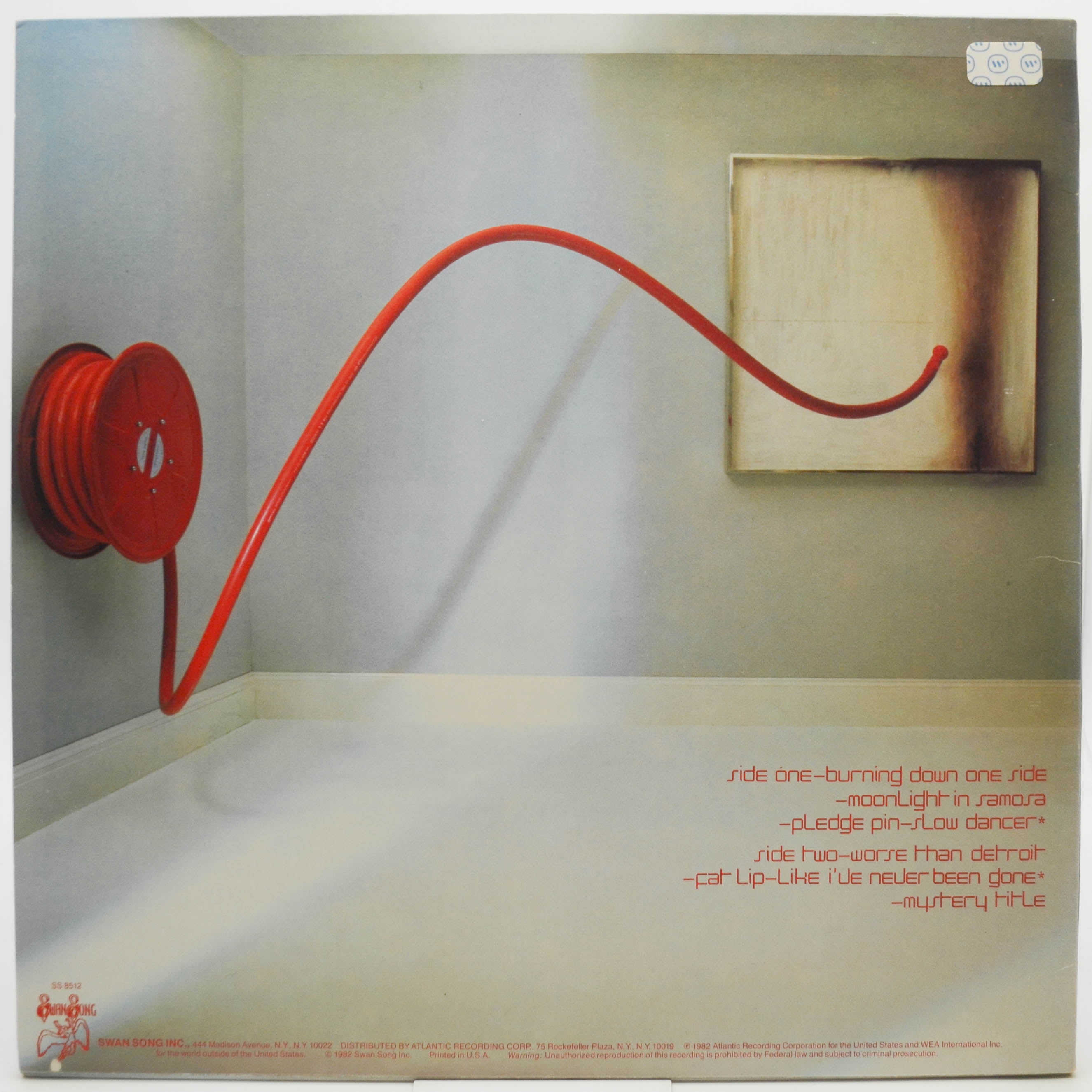 Robert Plant — Pictures At Eleven (USA), 1982