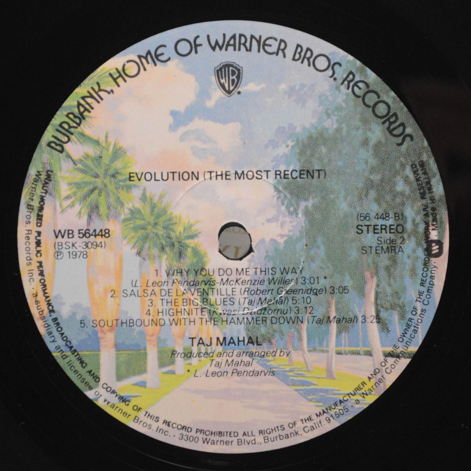 Taj Mahal — Evolution ( The Most Recent), 1978