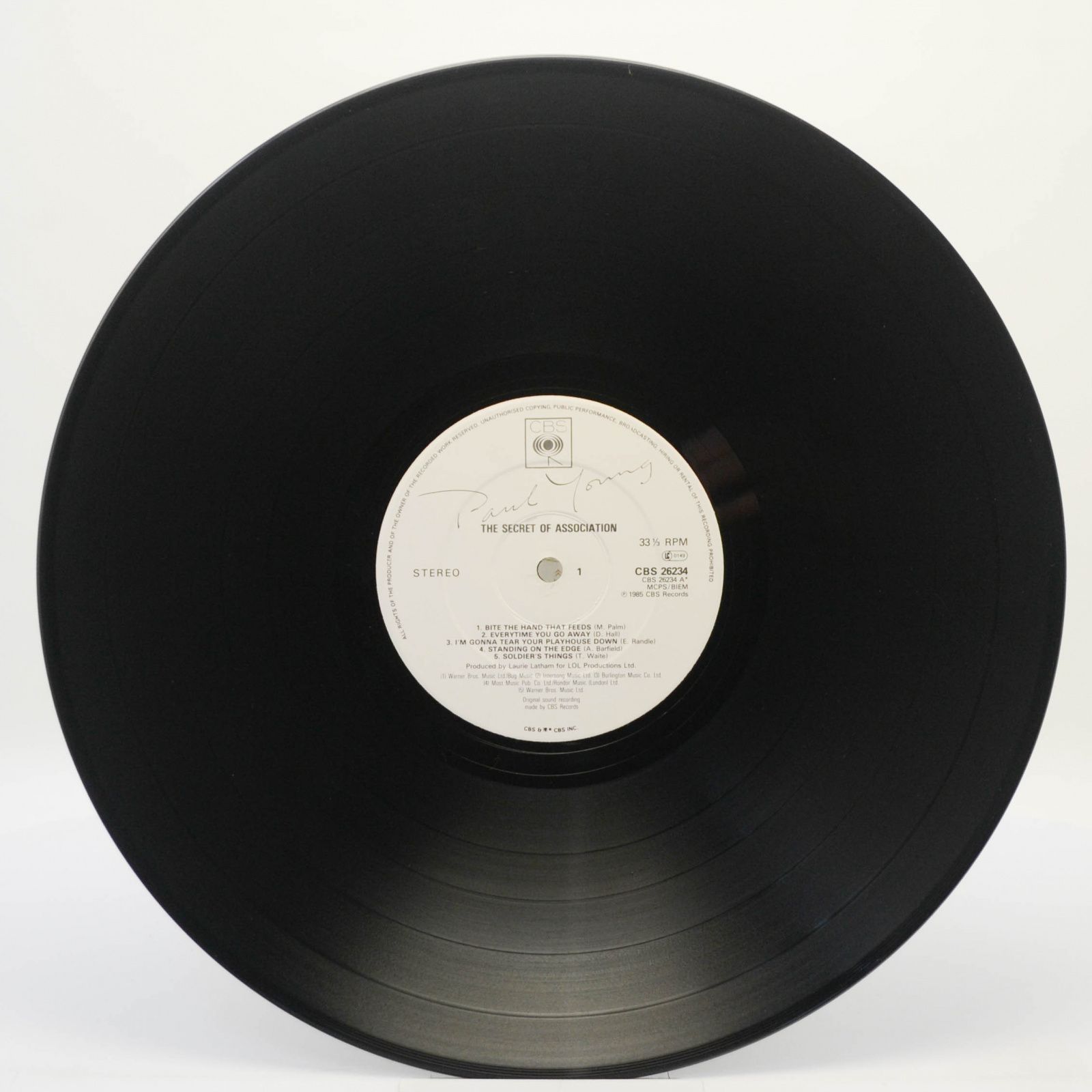 Paul Young — The Secret Of Association (UK), 1985