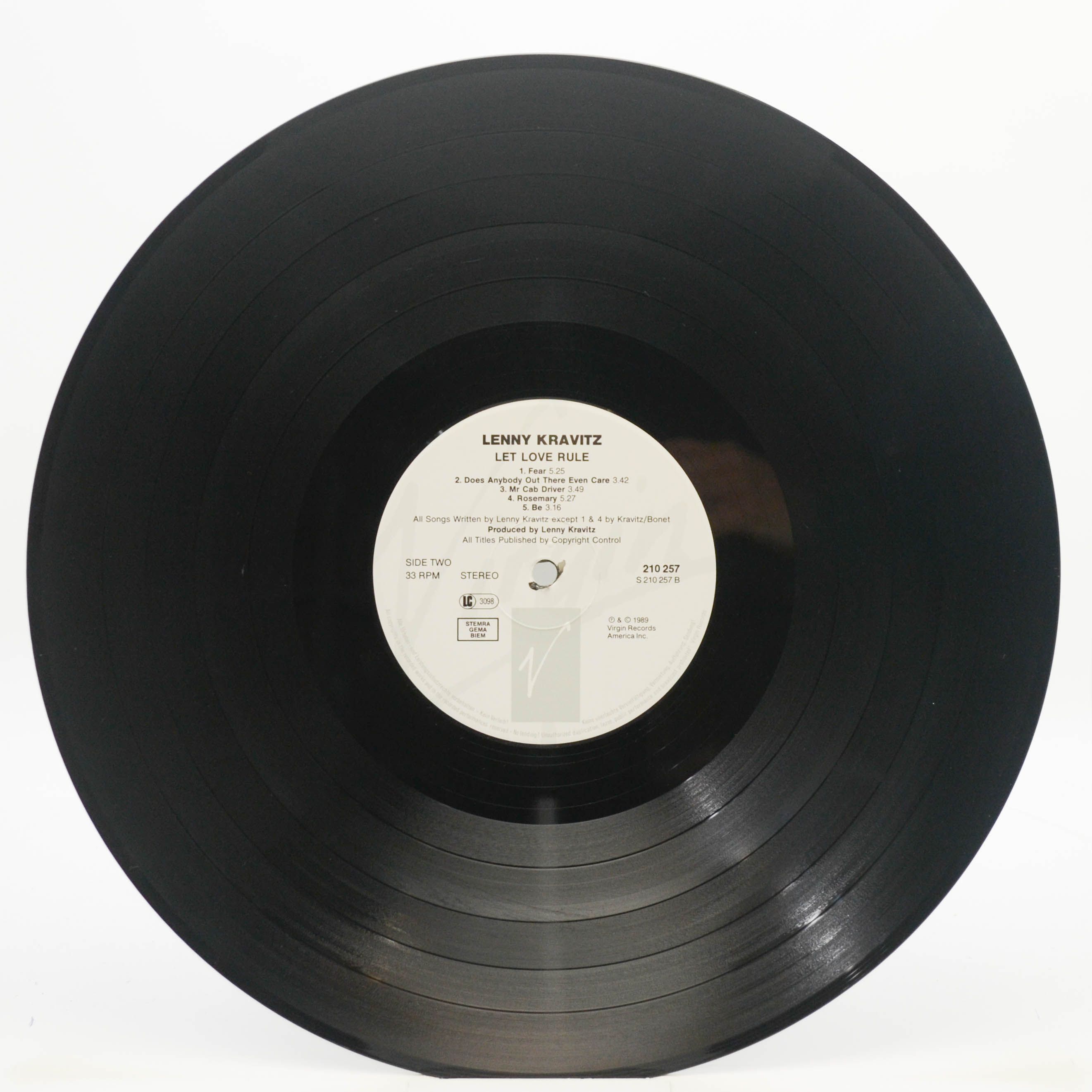 Lenny Kravitz — Let Love Rule, 1989