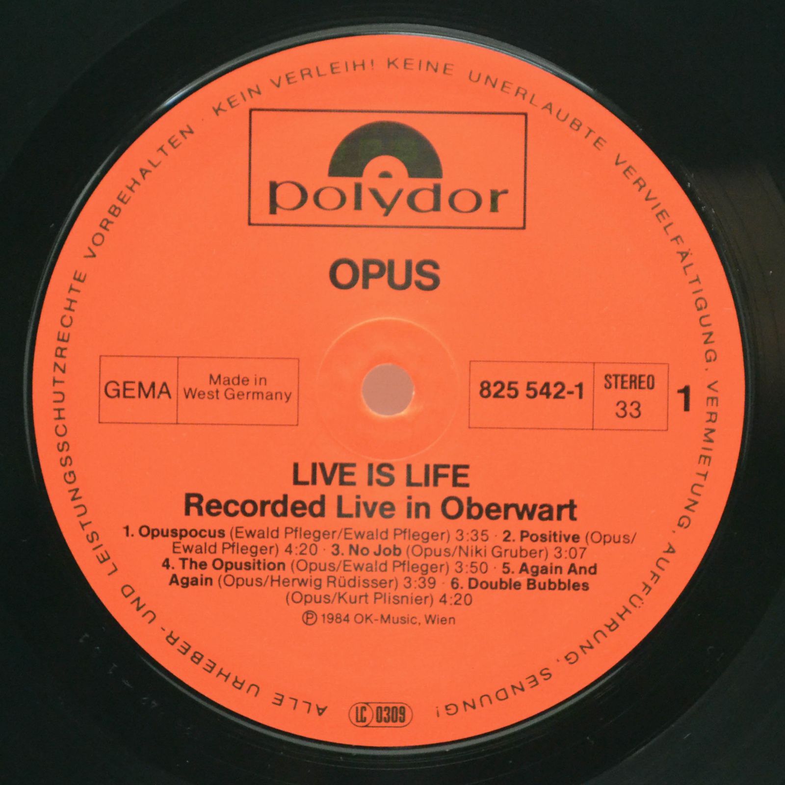 Opus — Live Is Life, 1984