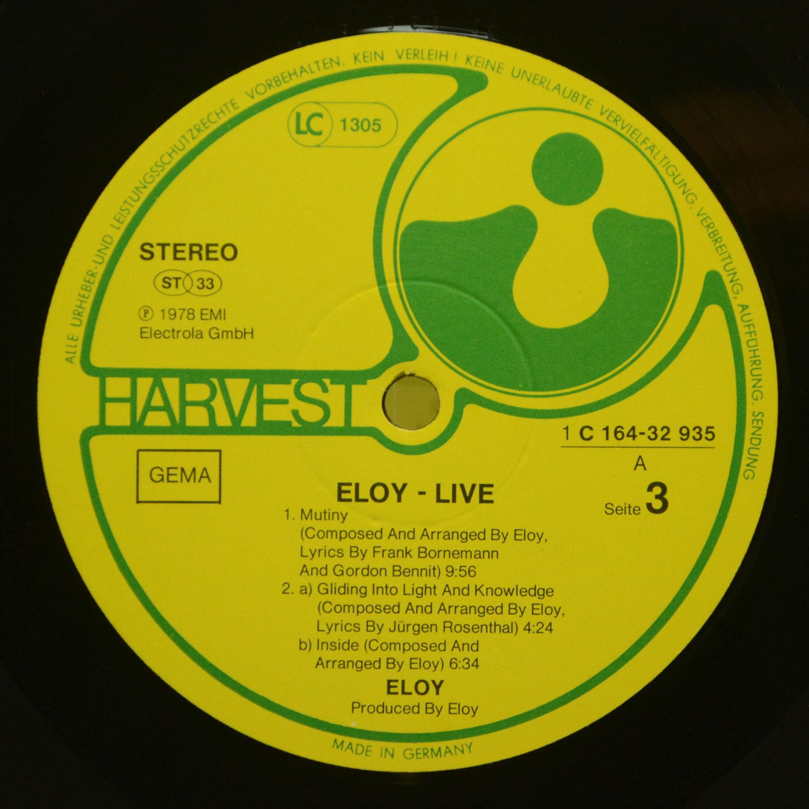 Eloy — Live (2LP), 1978
