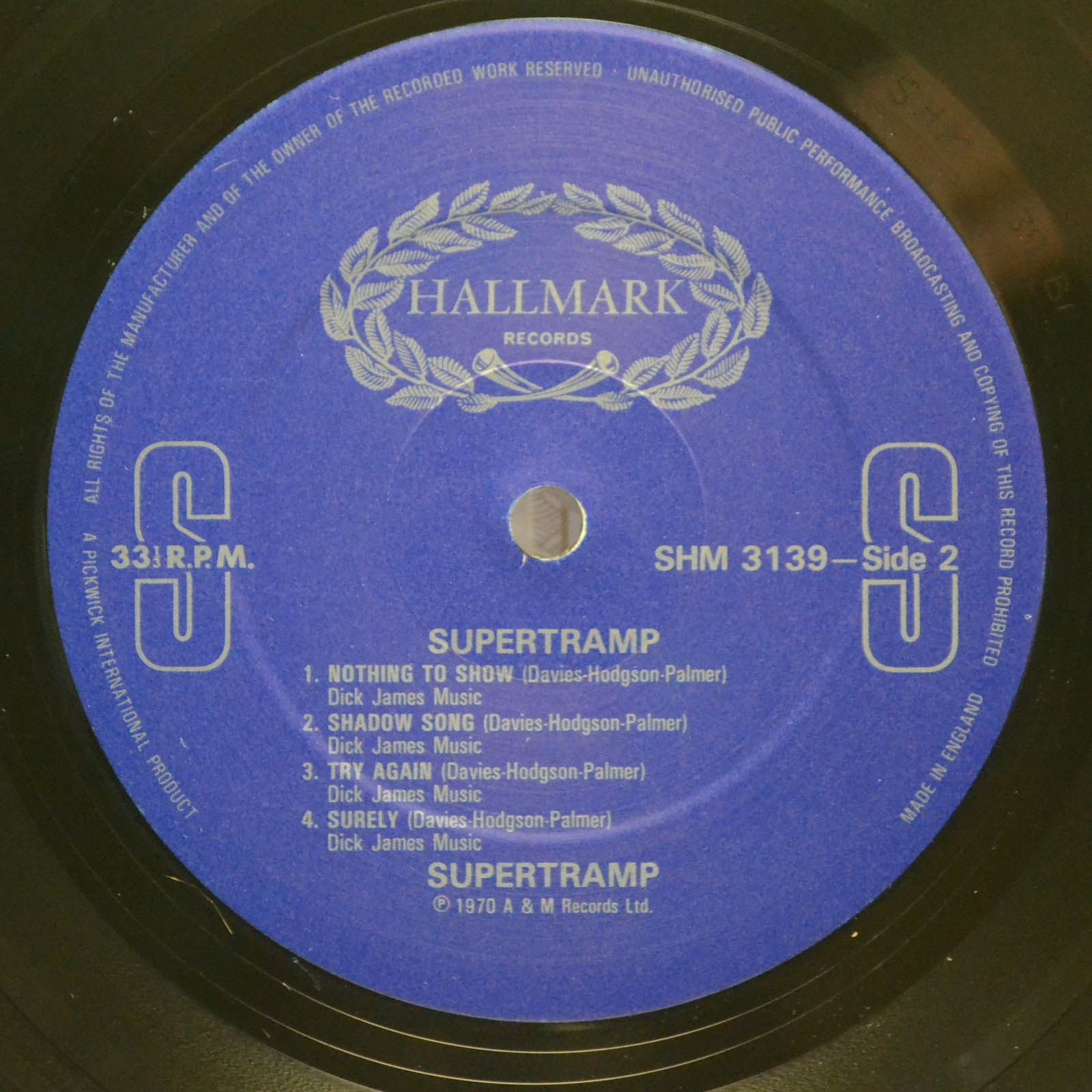 Supertramp — Supertramp (UK), 1970