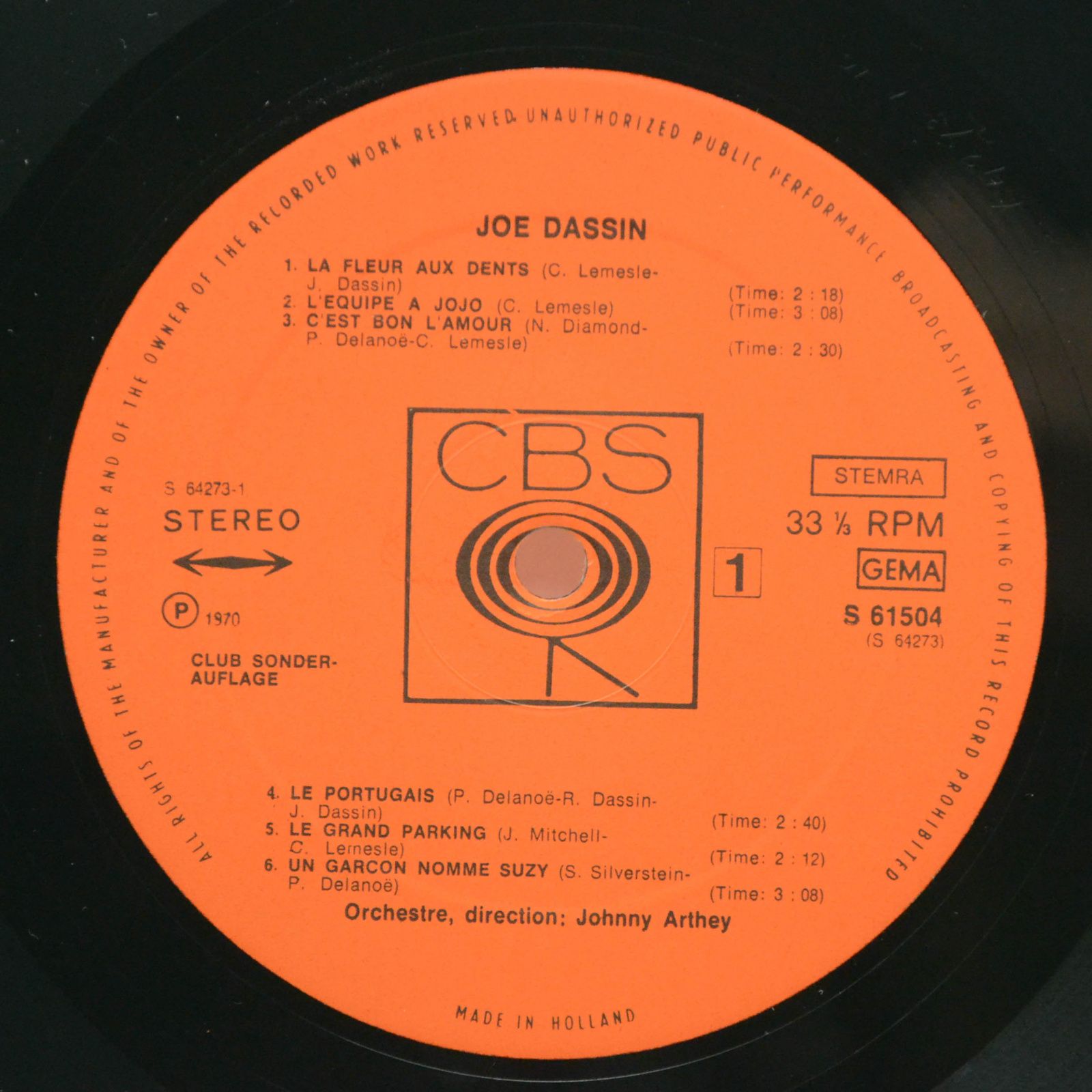 Joe Dassin — Joe Dassin, 1970