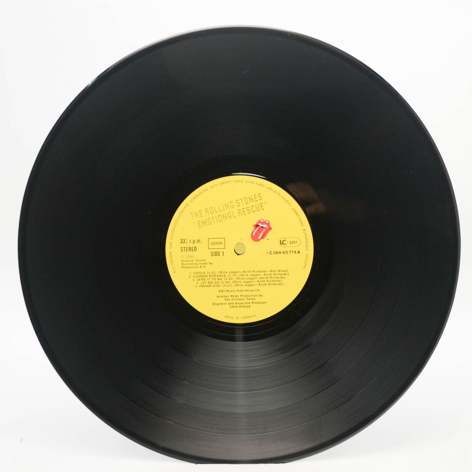 Rolling Stones — Emotional Rescue (poster), 1980