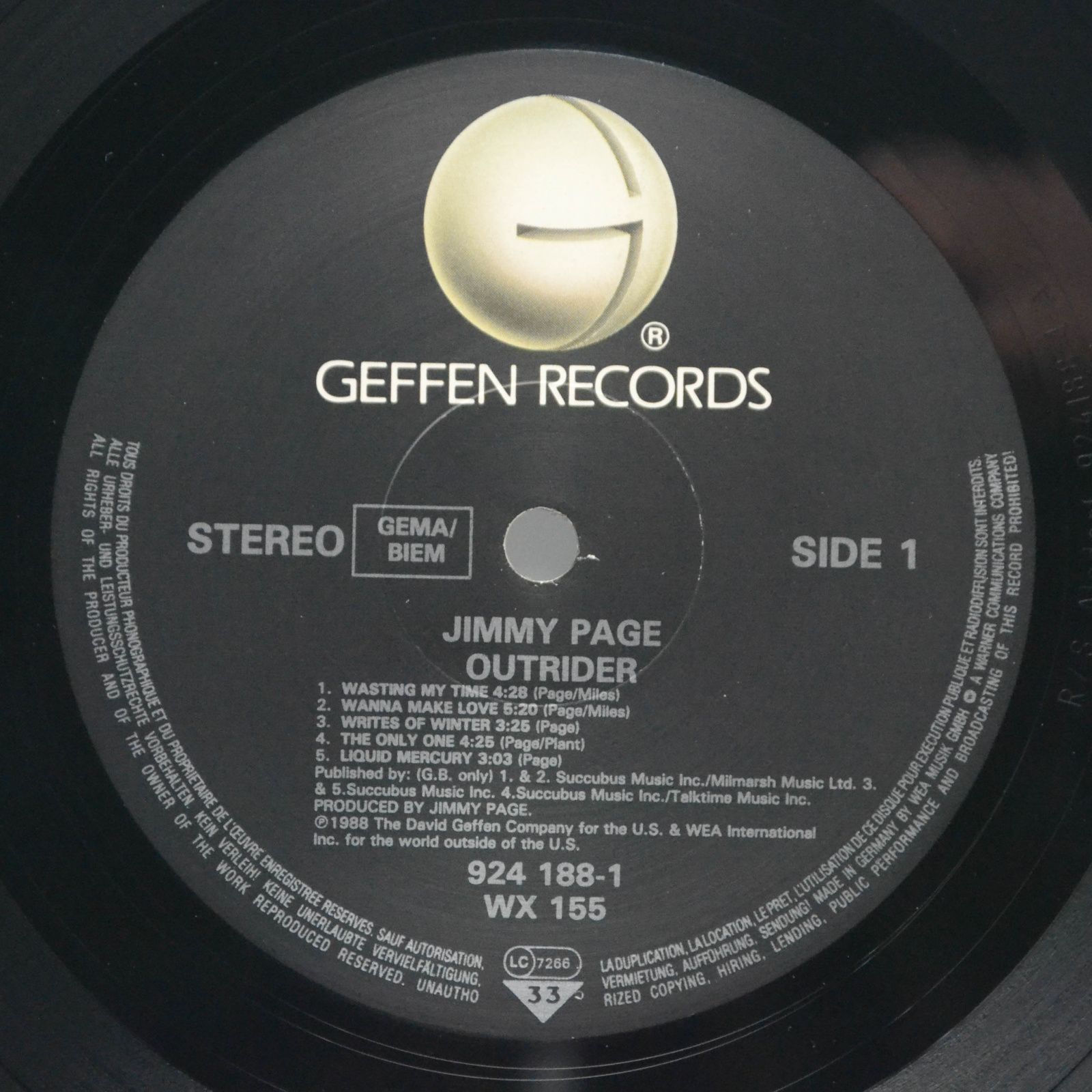 Jimmy Page — Outrider, 1988