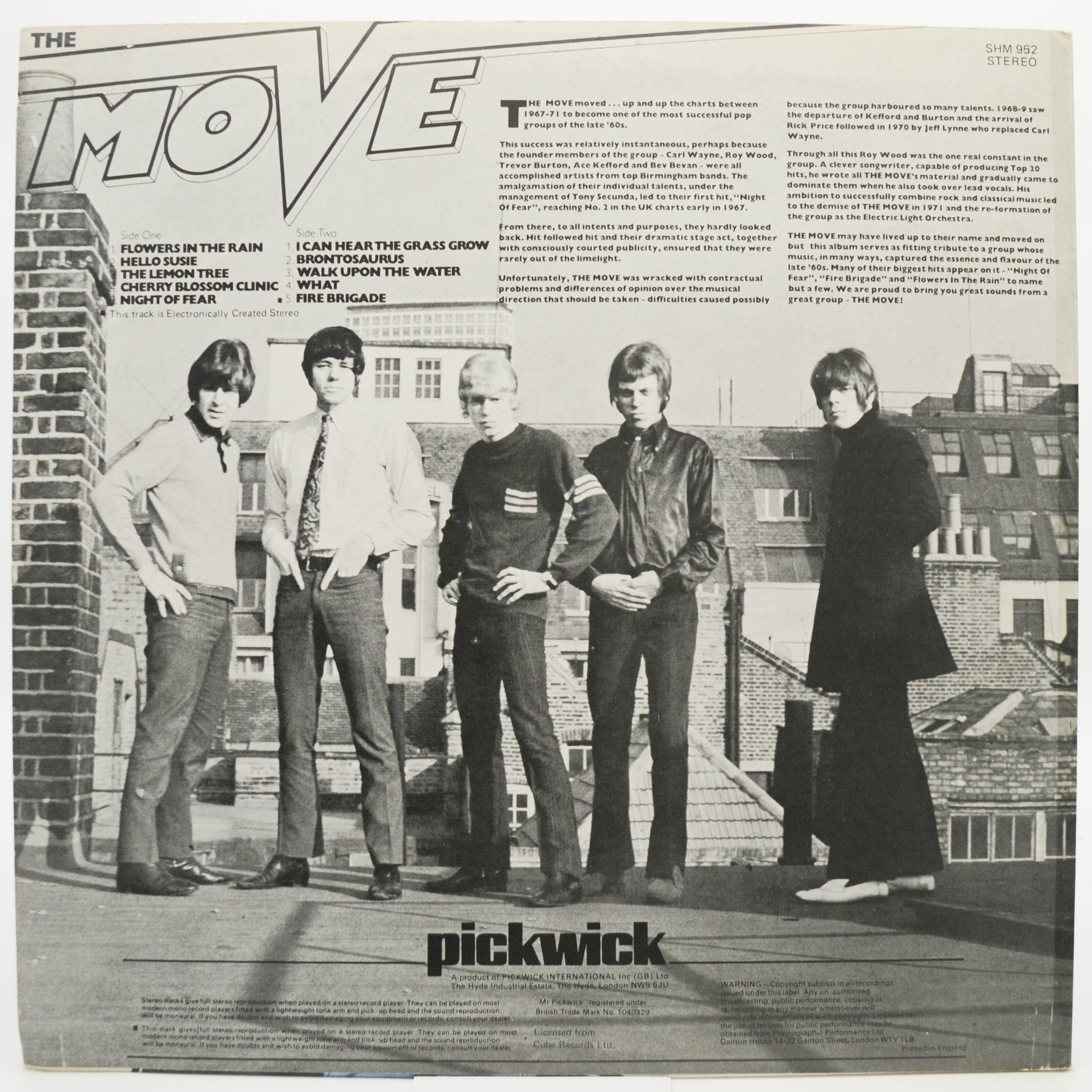 Move — The Greatest Hits Vol. 1 (UK), 1978