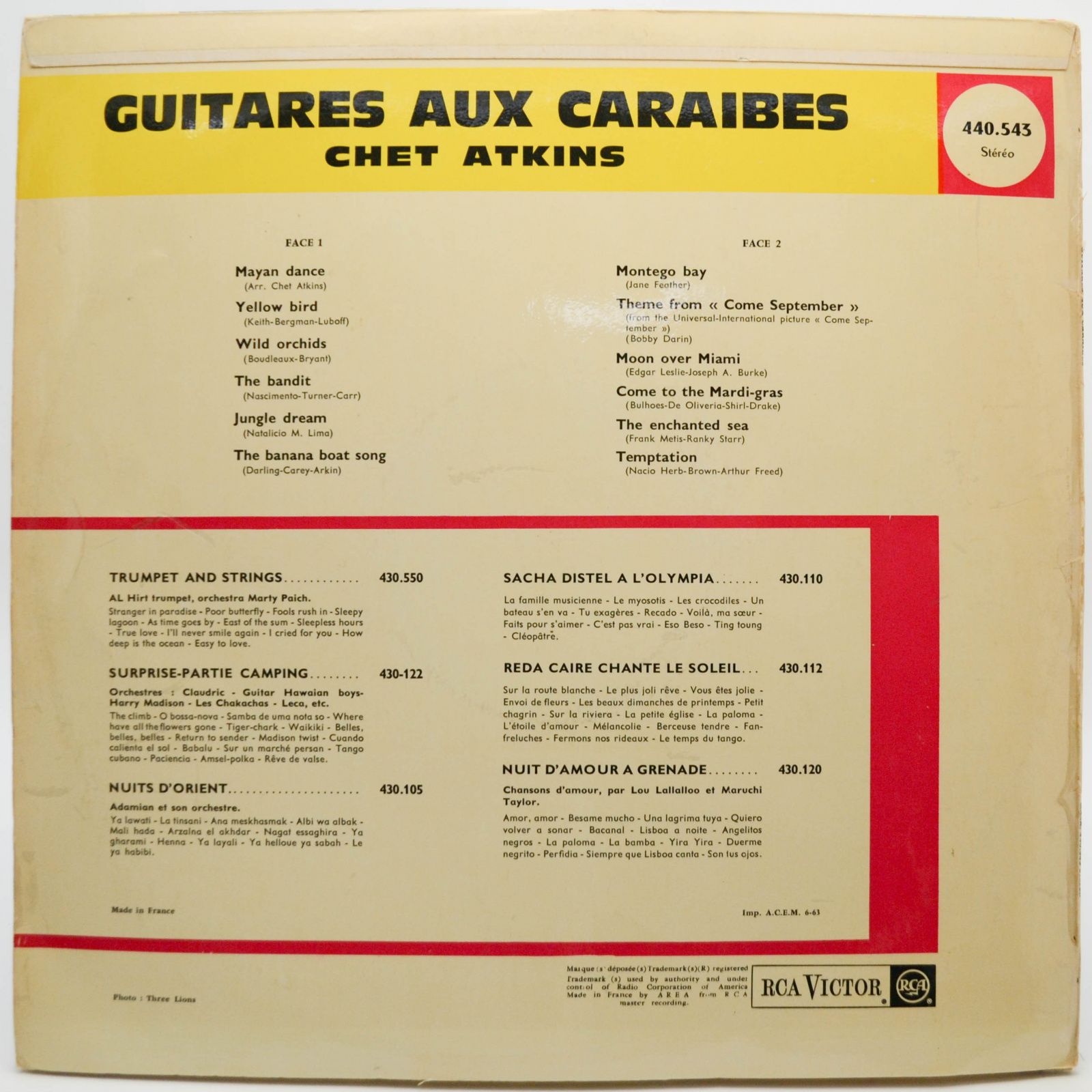 Chet Atkins — Guitares Aux Caraïbes, 1963