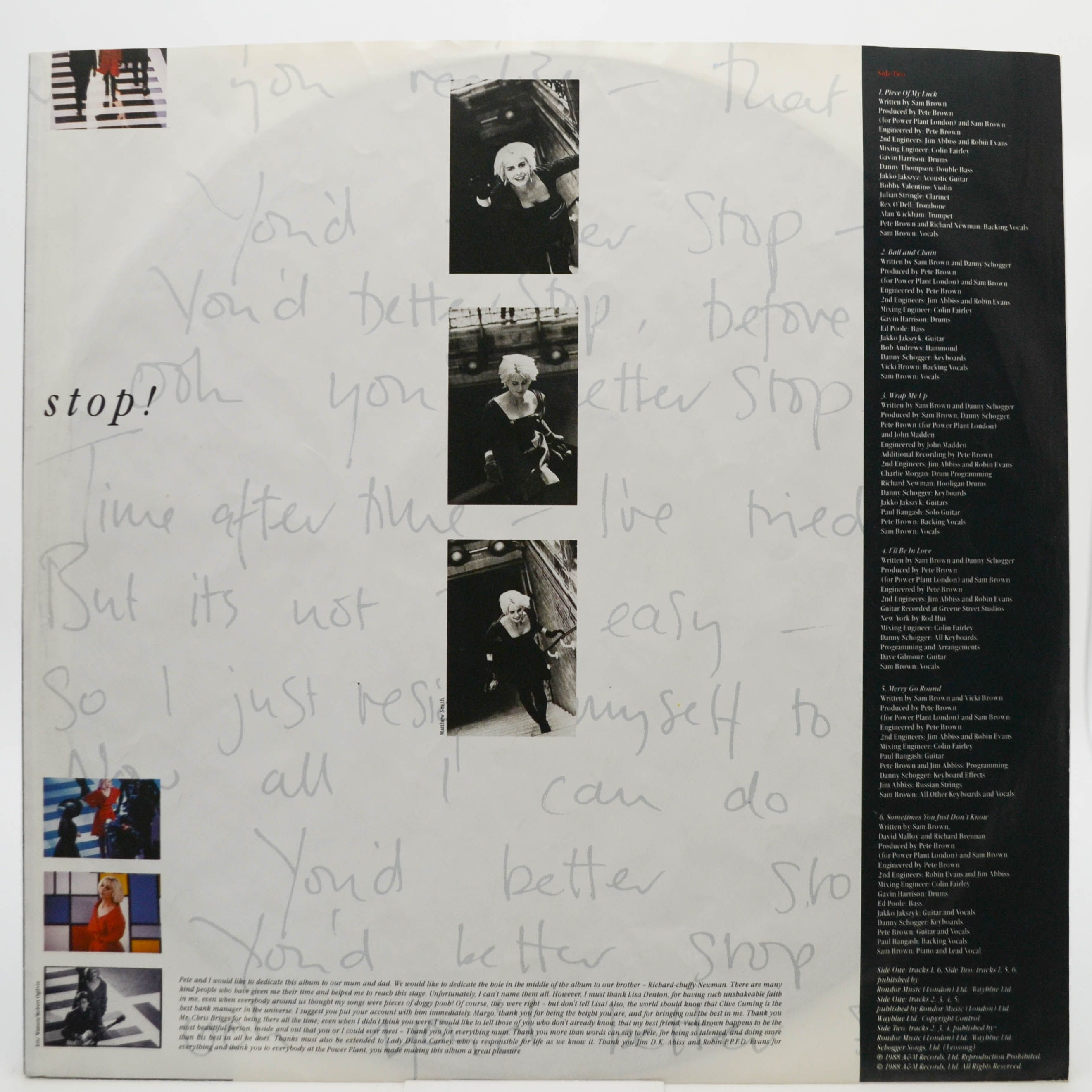 Sam Brown — Stop!, 1972