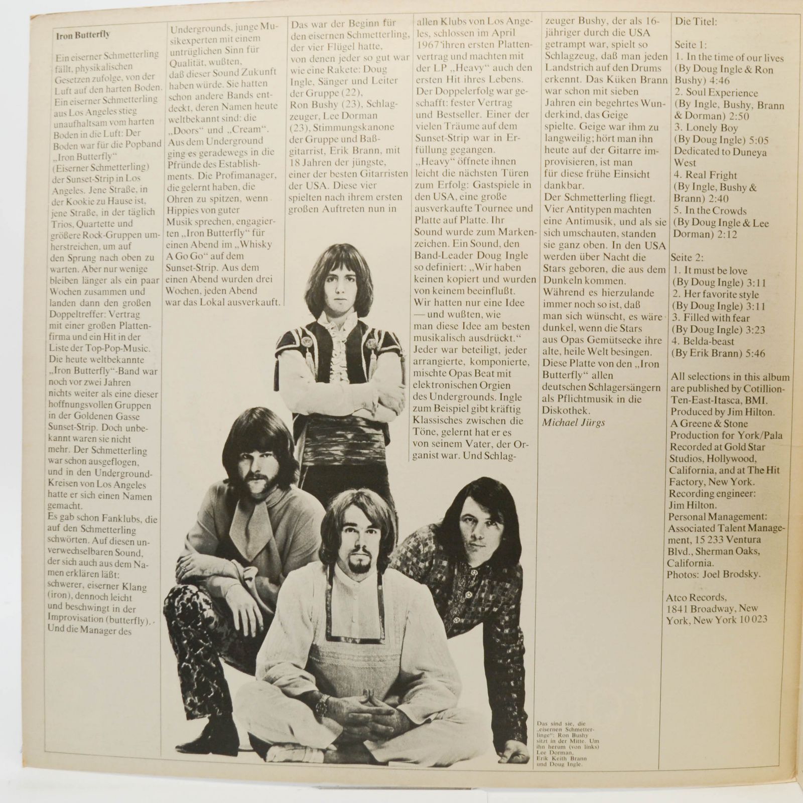 Iron Butterfly — Ball, 1969