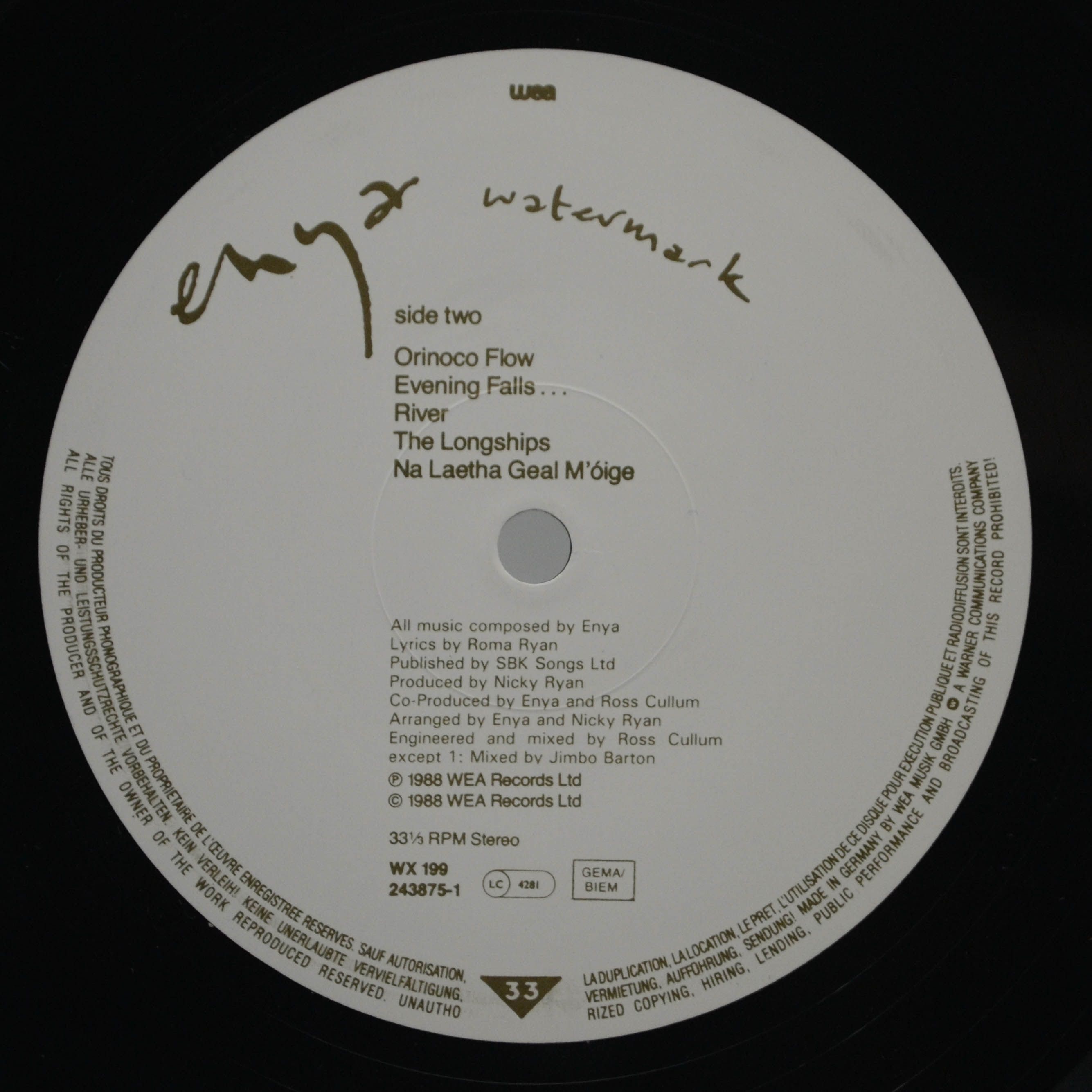 Enya — Watermark, 1988