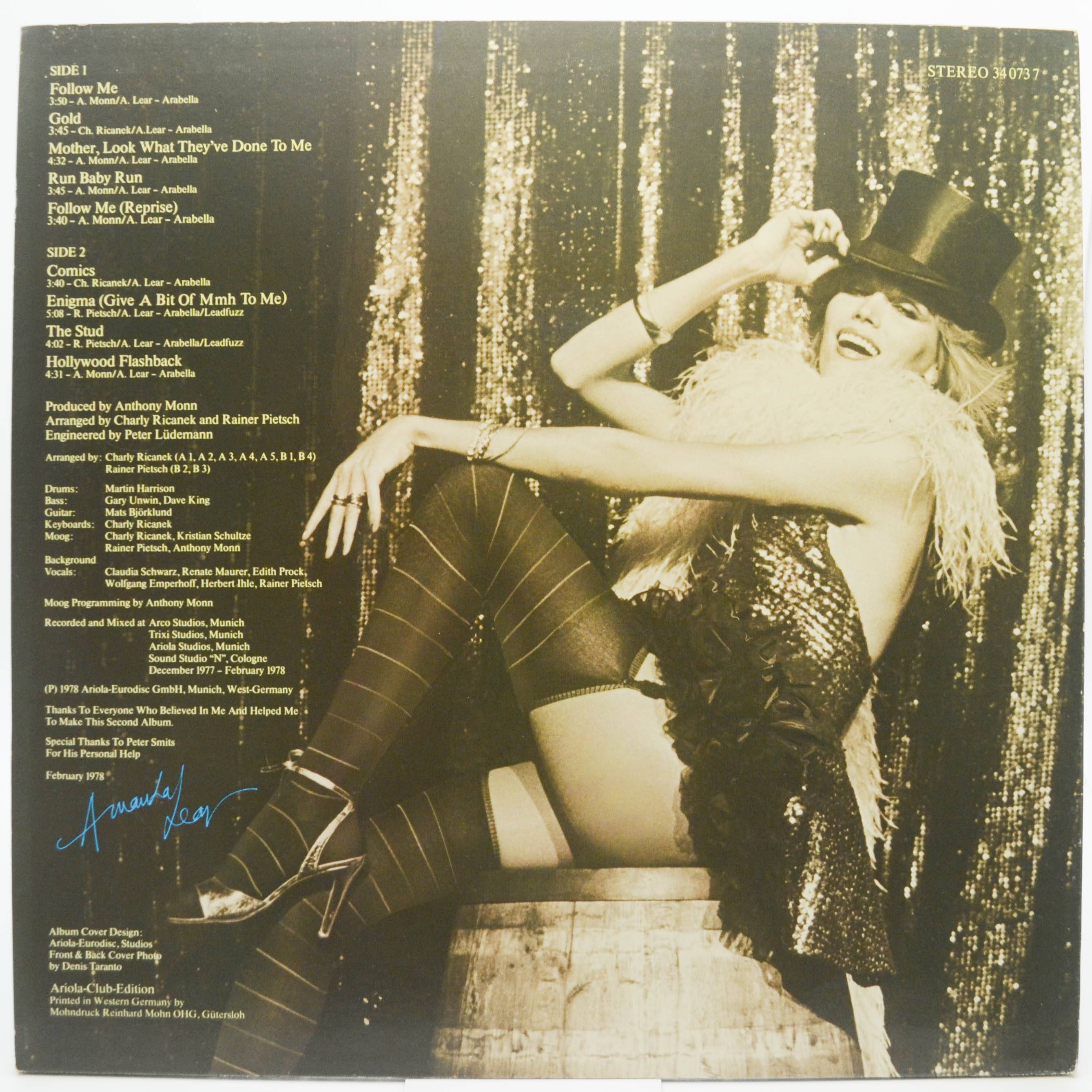 Amanda Lear — Sweet Revenge (poster), 1978