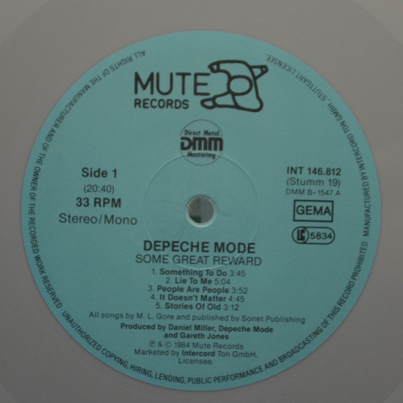 Depeche Mode — Some Great Reward, 1984