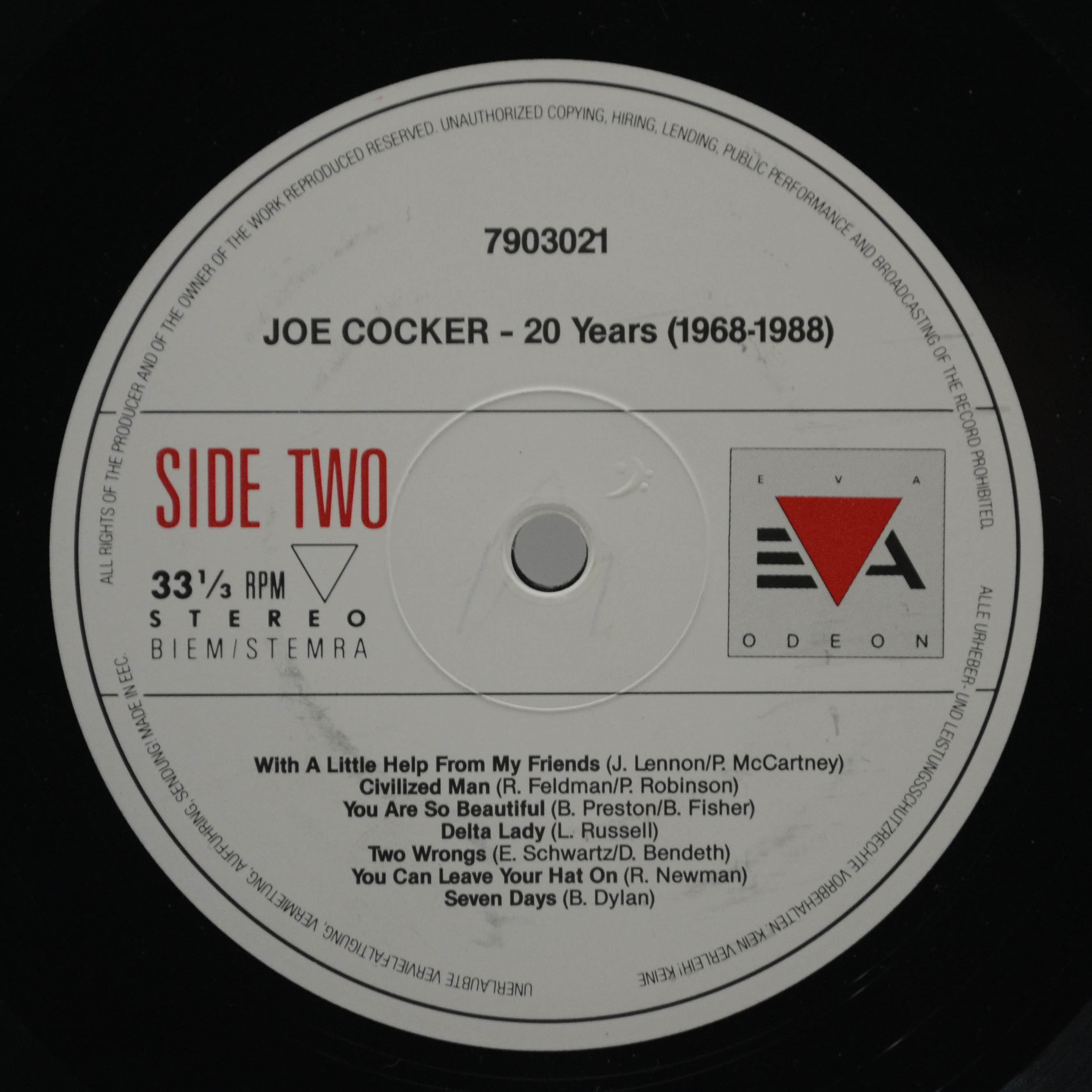 Joe Cocker — 20 Years (1968-1988), 1988