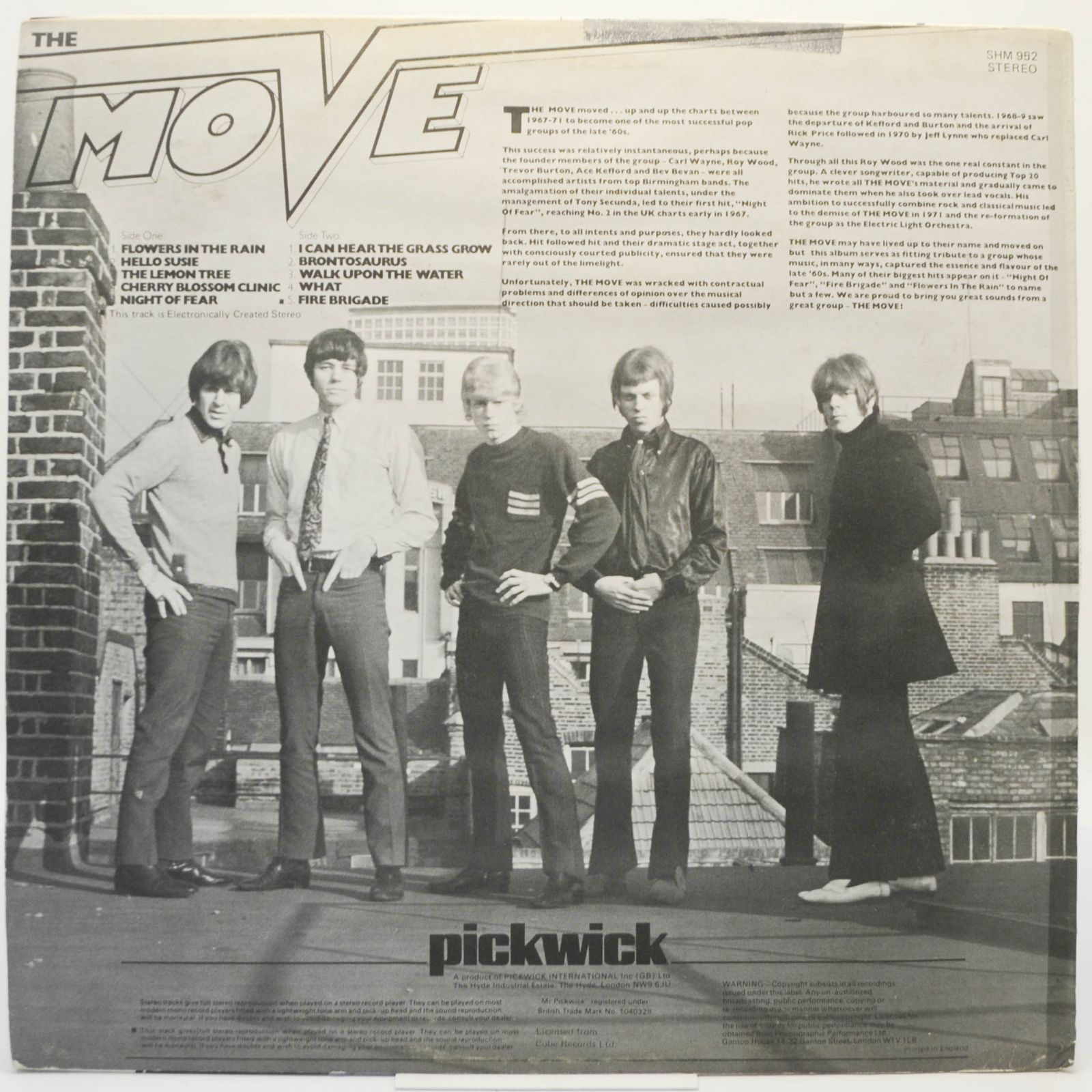 Move — The Greatest Hits Vol. 1 (UK), 1978