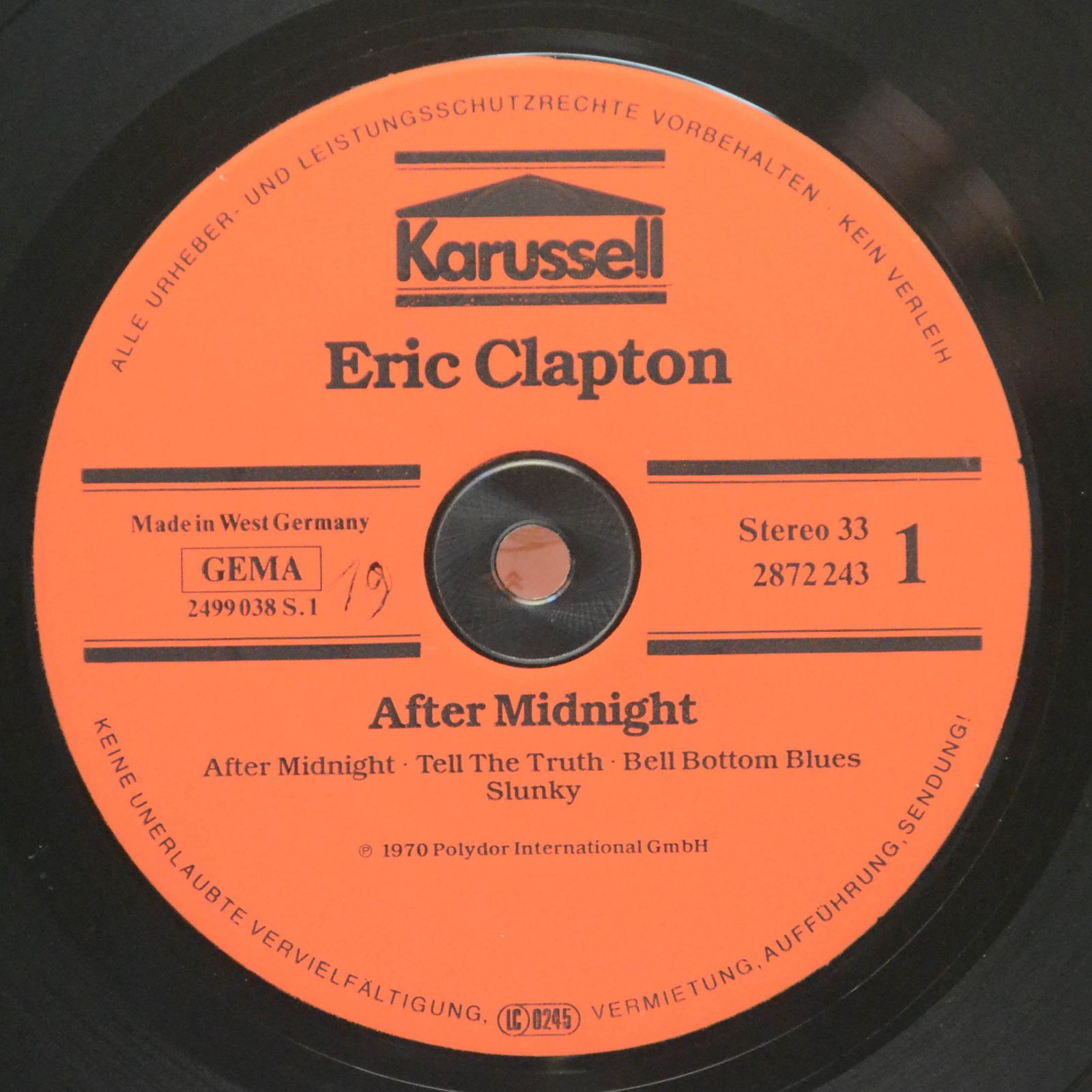 Eric Clapton — After Midnight, 1970