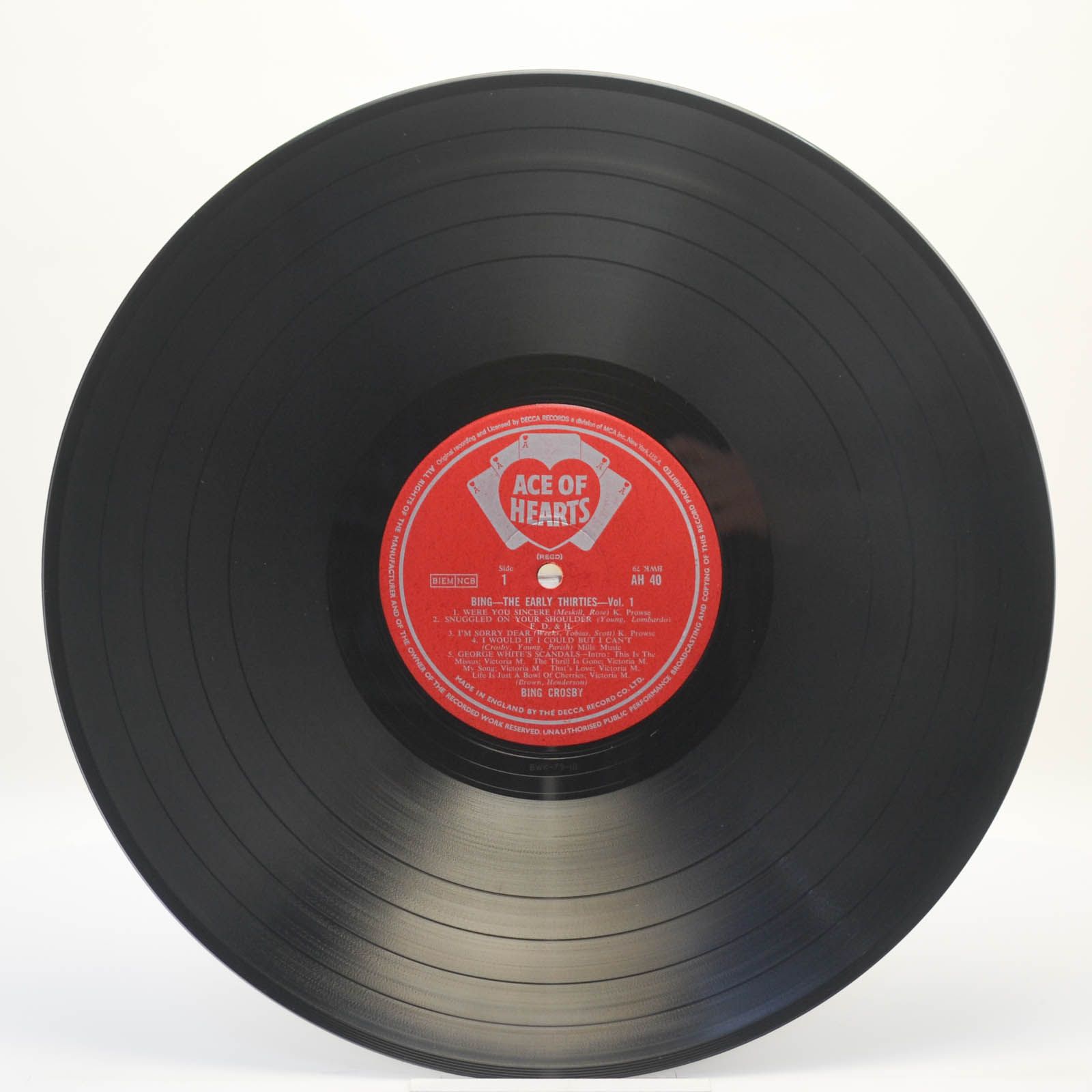 Bing — The Early Thirties, Volume 1 (UK), 1962