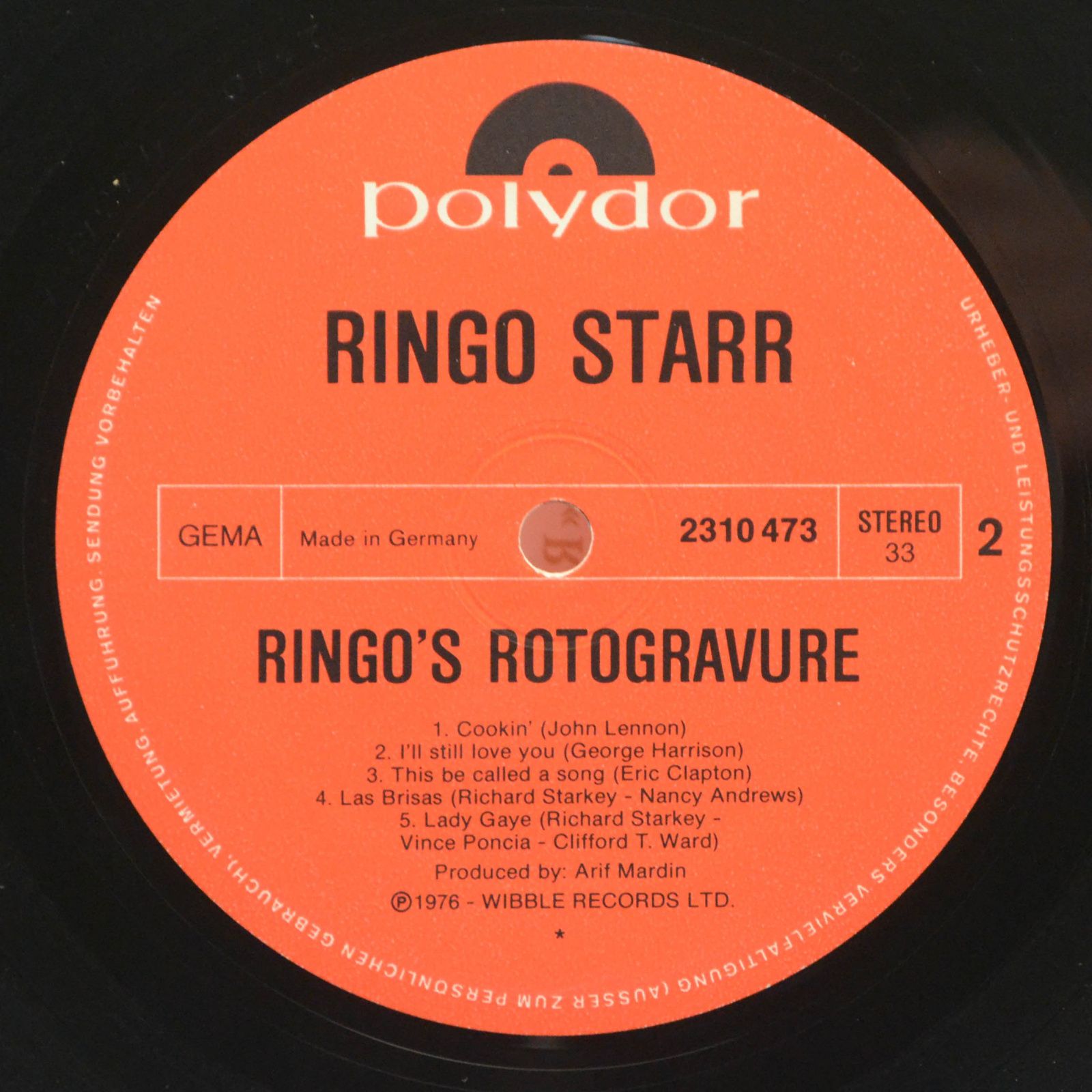 Ringo Starr — Ringo's Rotogravure, 1976