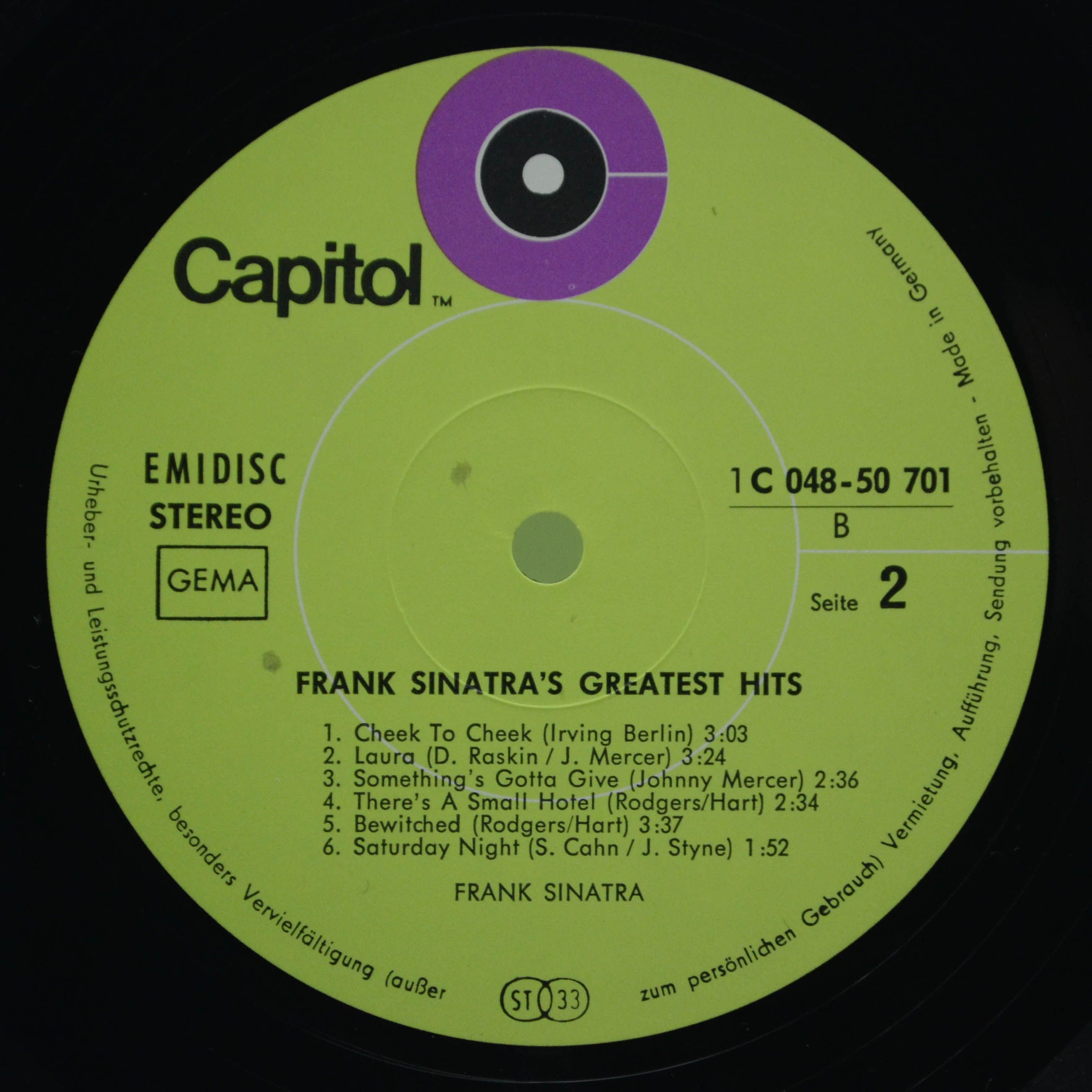Frank Sinatra — Frank Sinatra's Greatest Hits, 1960