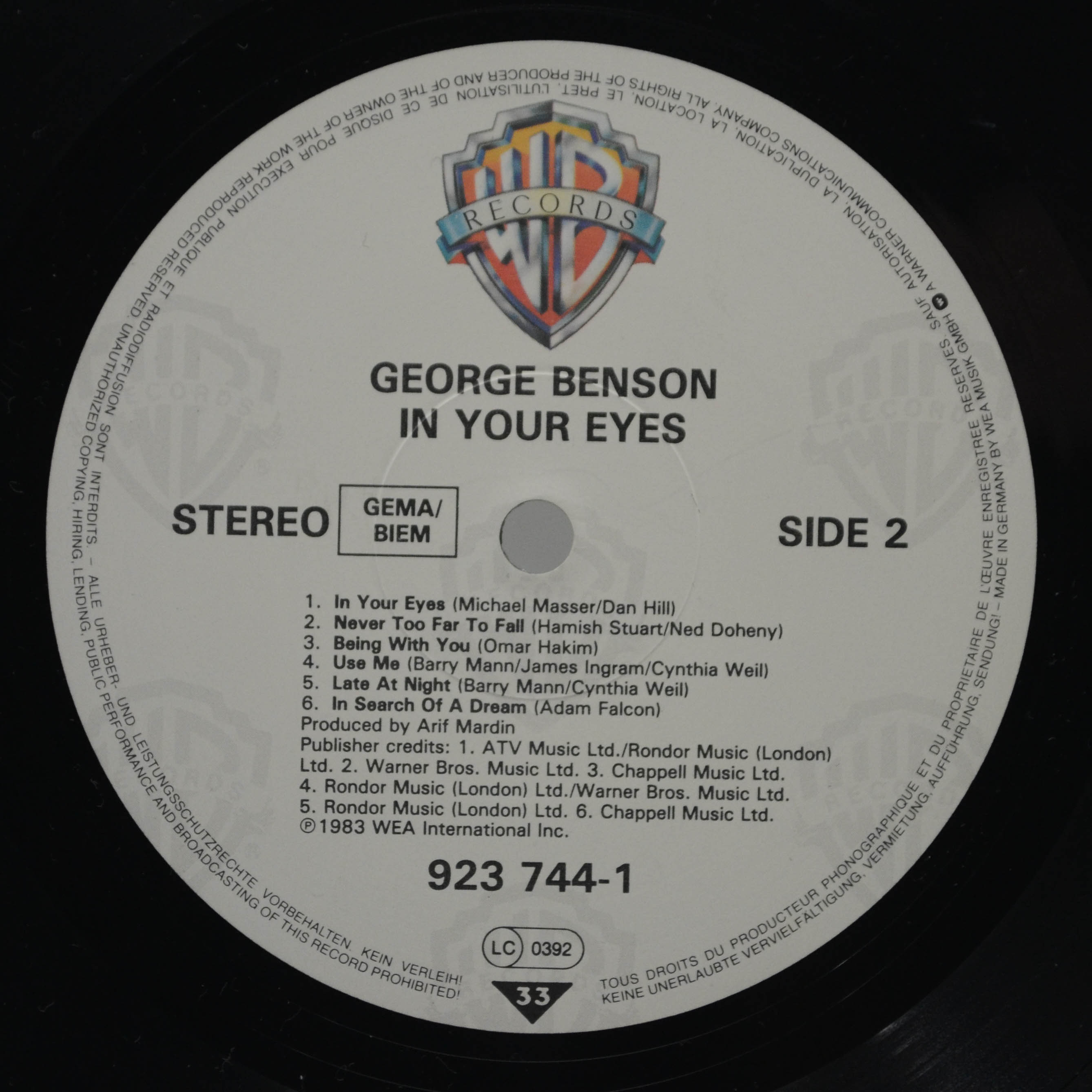 George Benson — In Your Eyes, 1983
