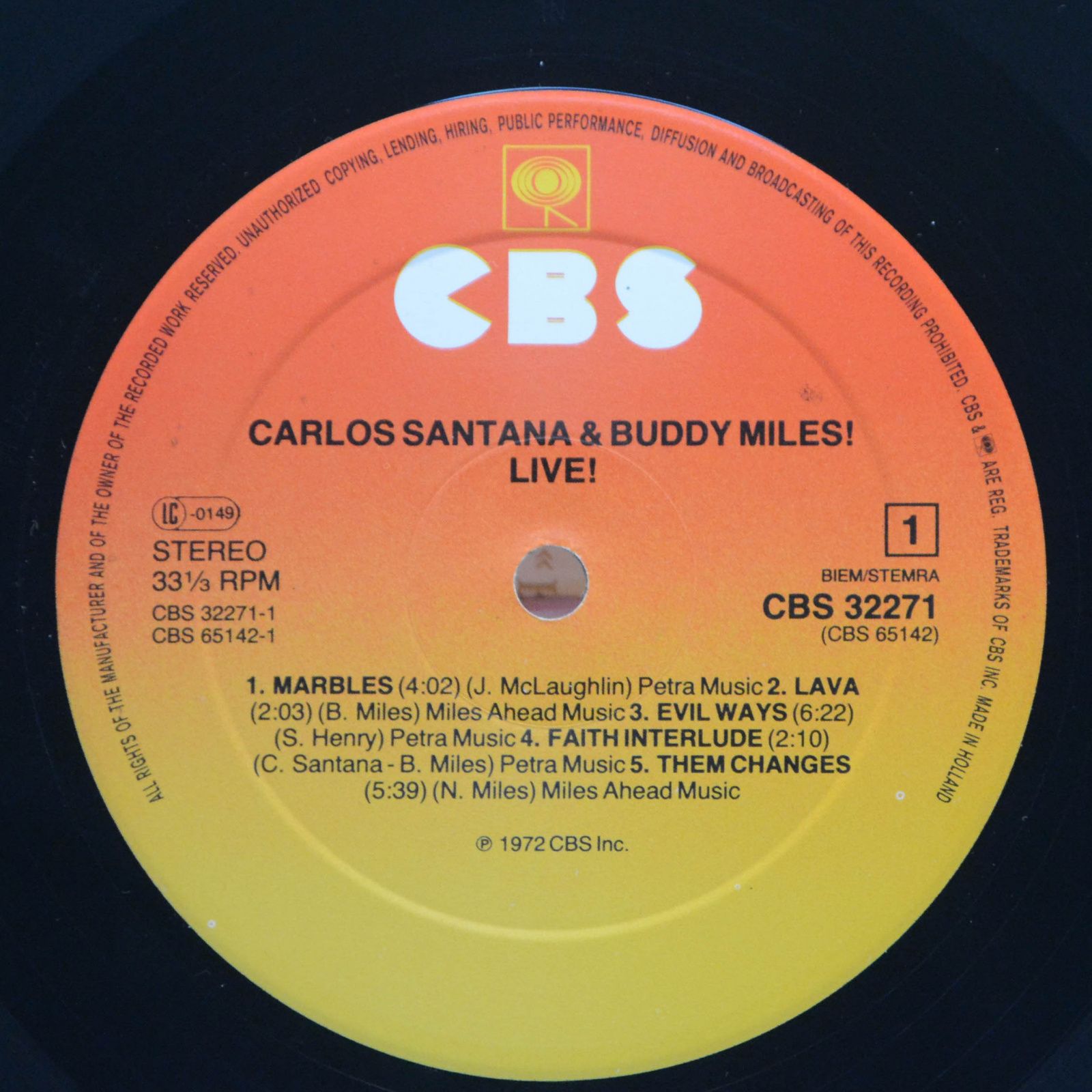 Carlos Santana & Buddy Miles — Carlos Santana & Buddy Miles! Live!, 1983