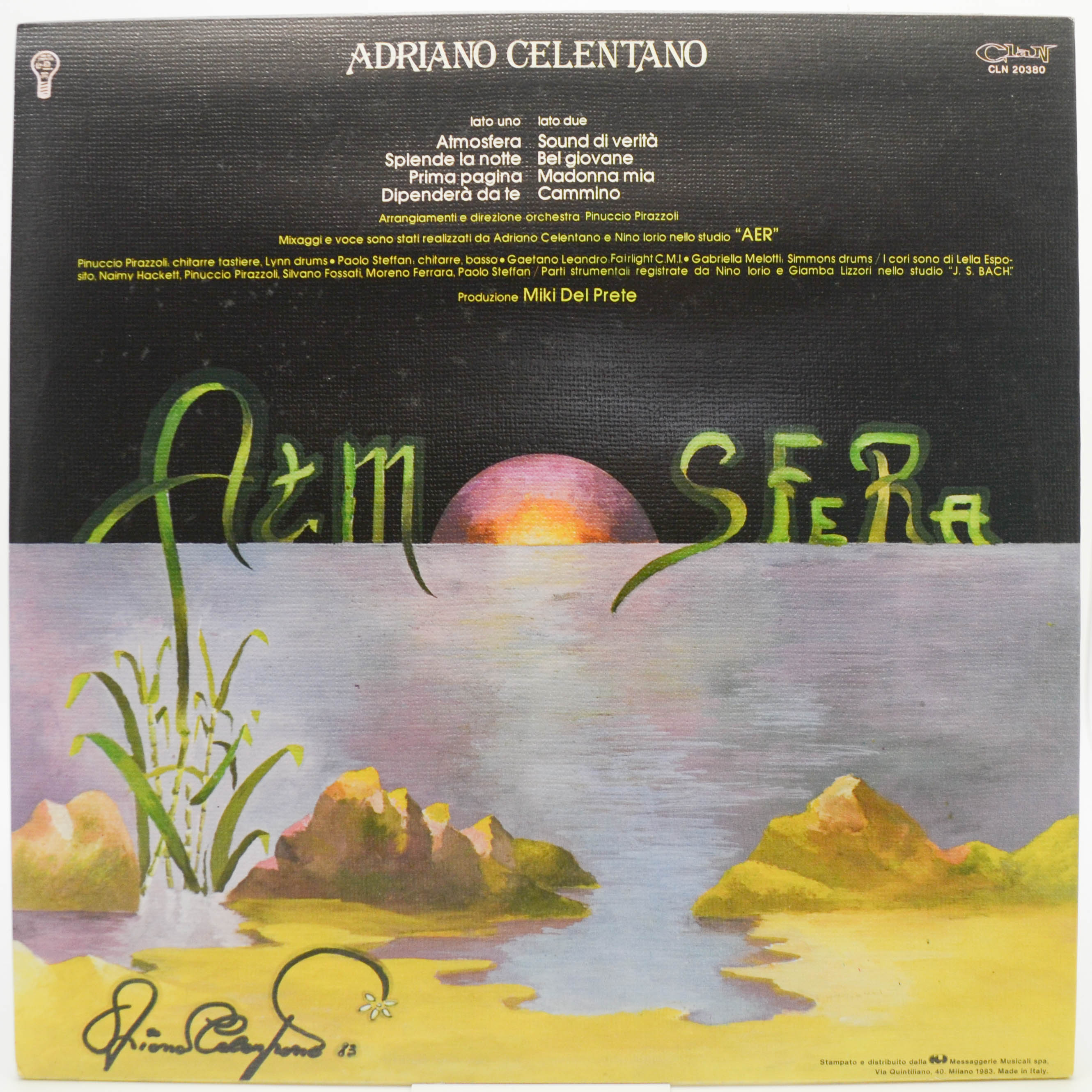 Adriano Celentano — Atmosfera (Italy, Clan), 1983