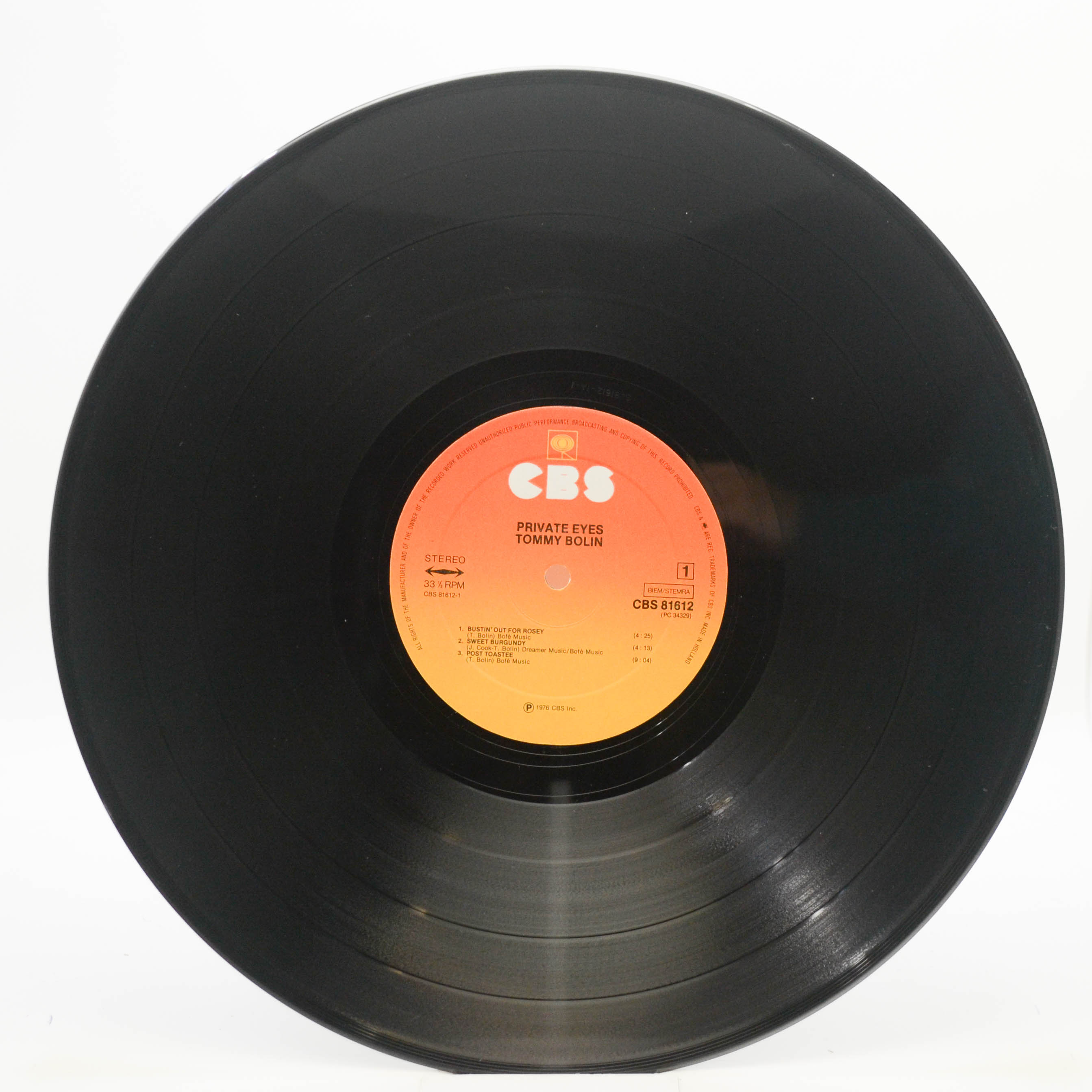 Tommy Bolin — Private Eyes, 1976