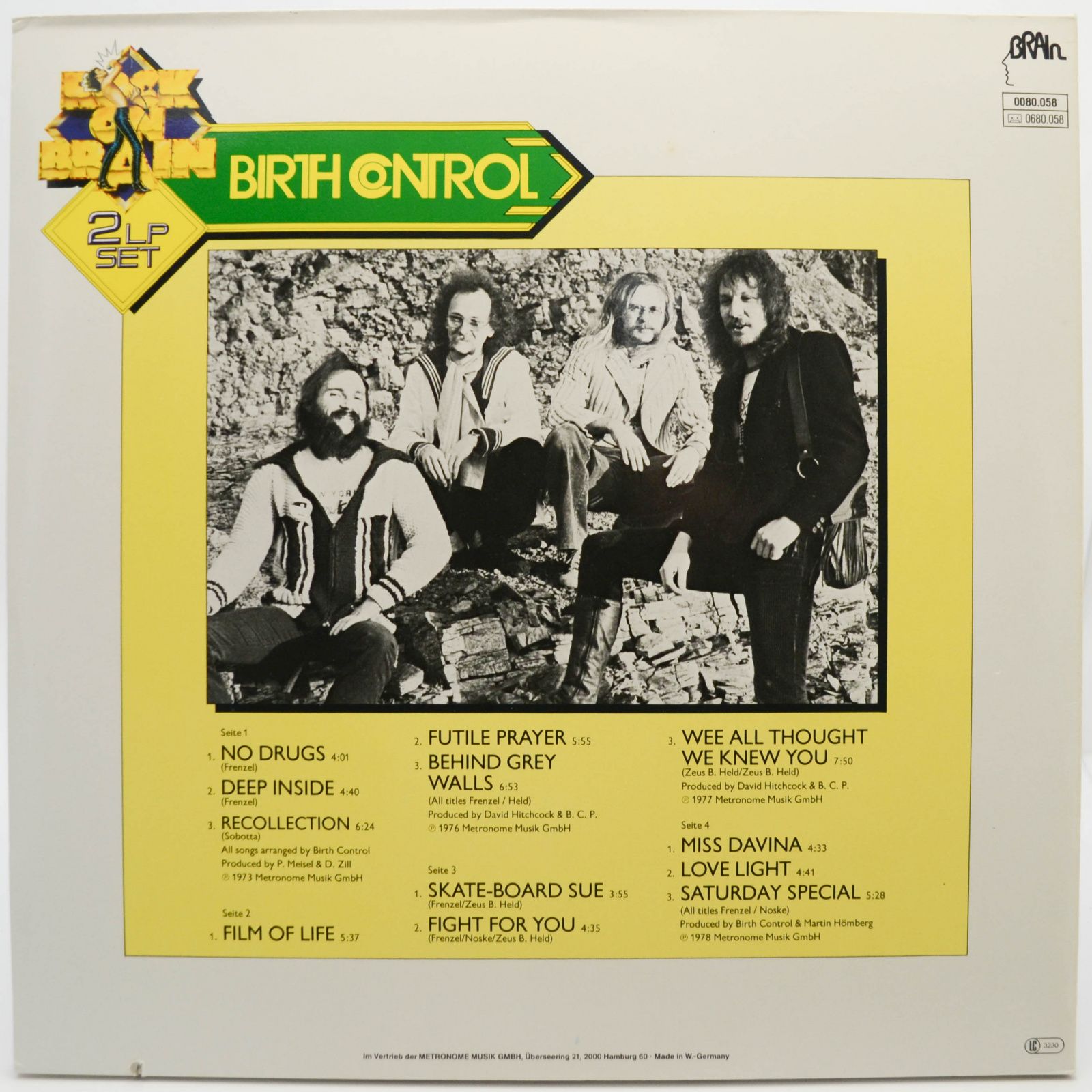 Birth Control — Rock On Brain (2LP), 1980