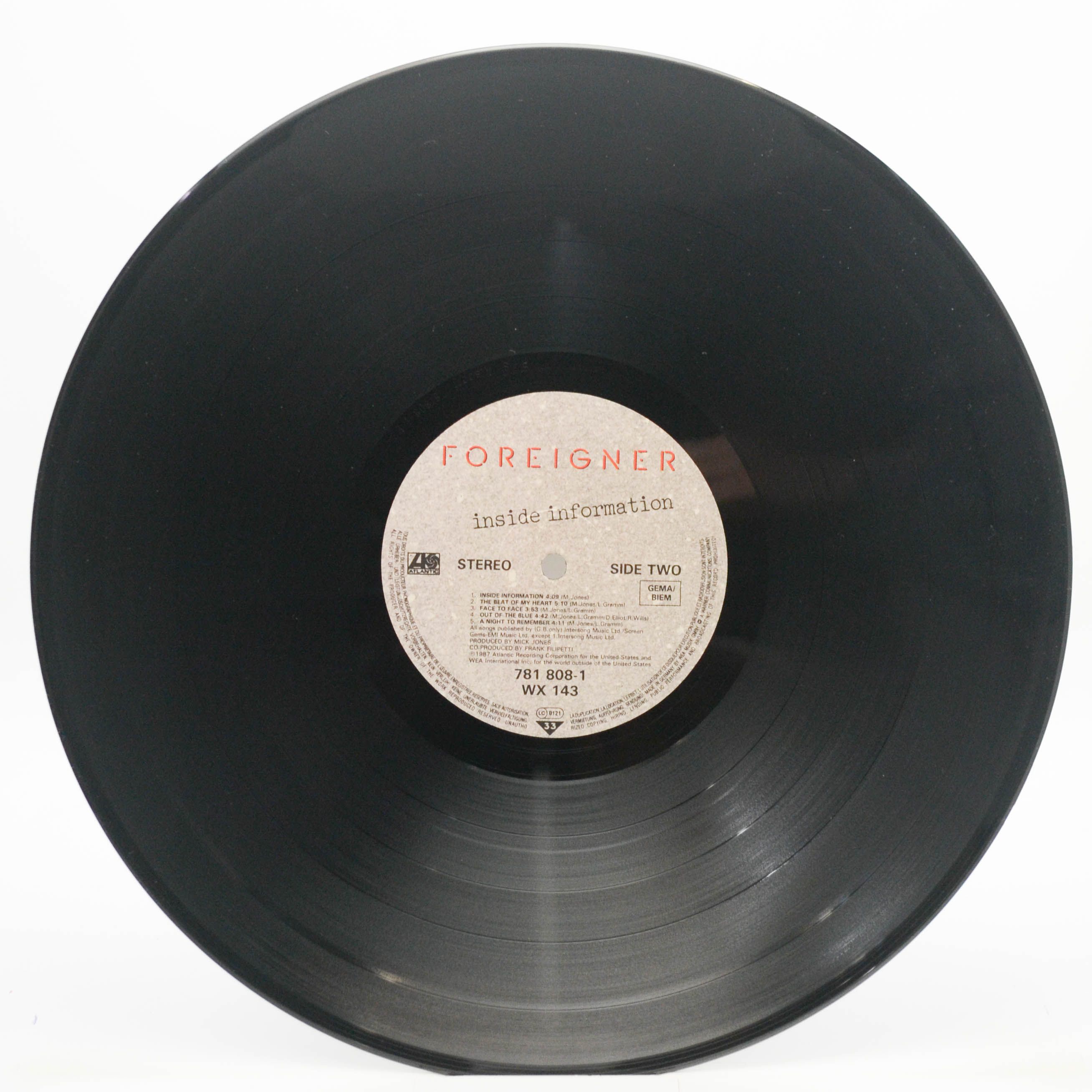 Foreigner — Inside Information, 1987