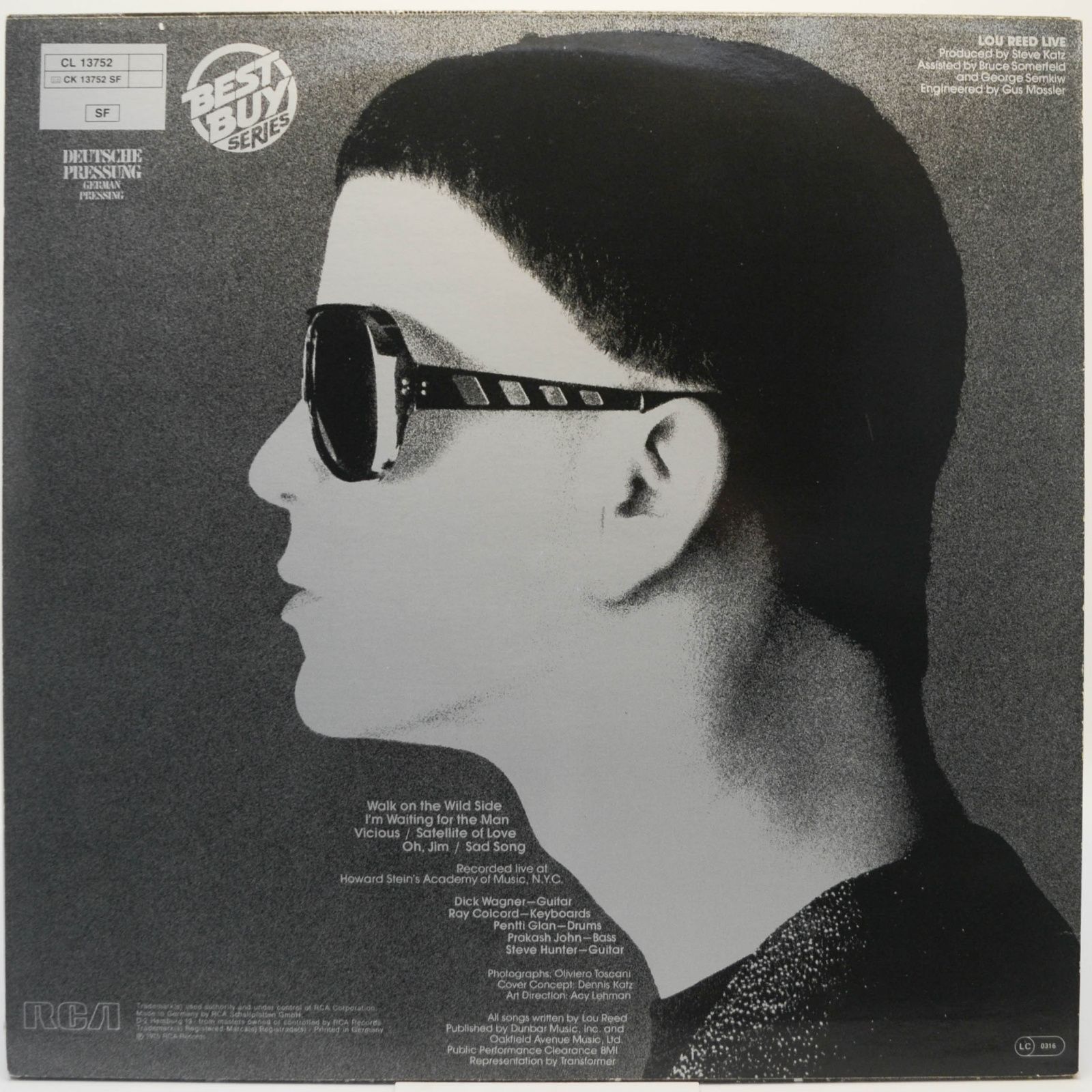 Lou Reed — Lou Reed Live, 1981