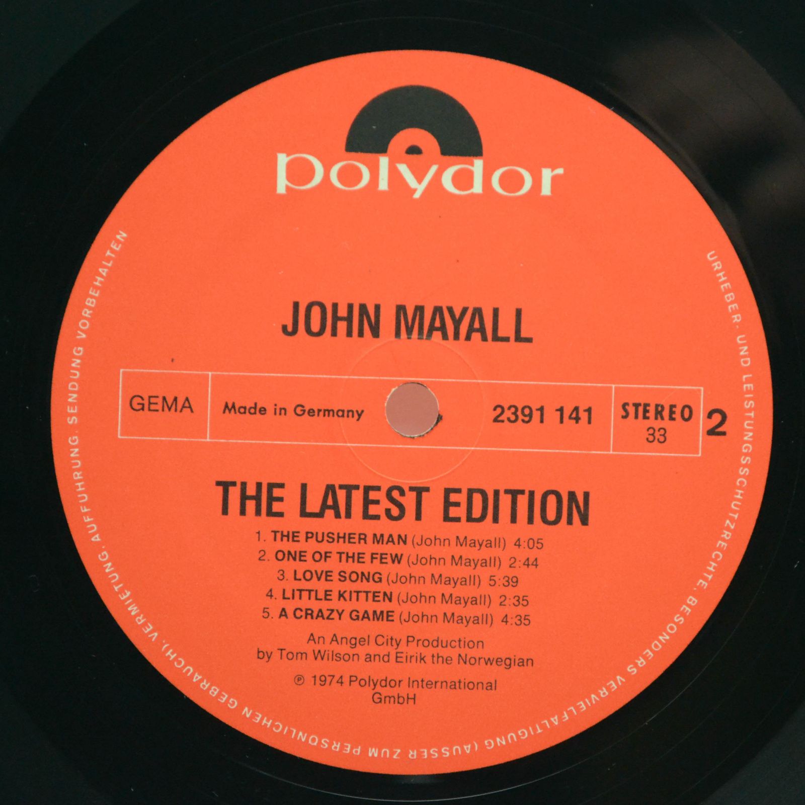 John Mayall — The Latest Edition, 1974