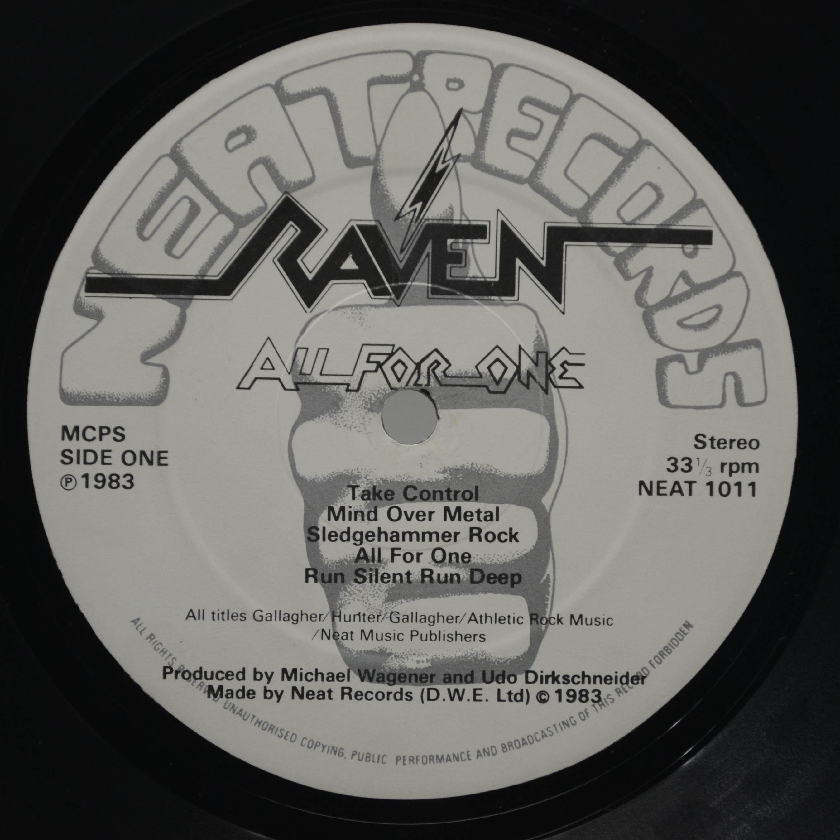 Raven — All For One (1-st, UK), 1983