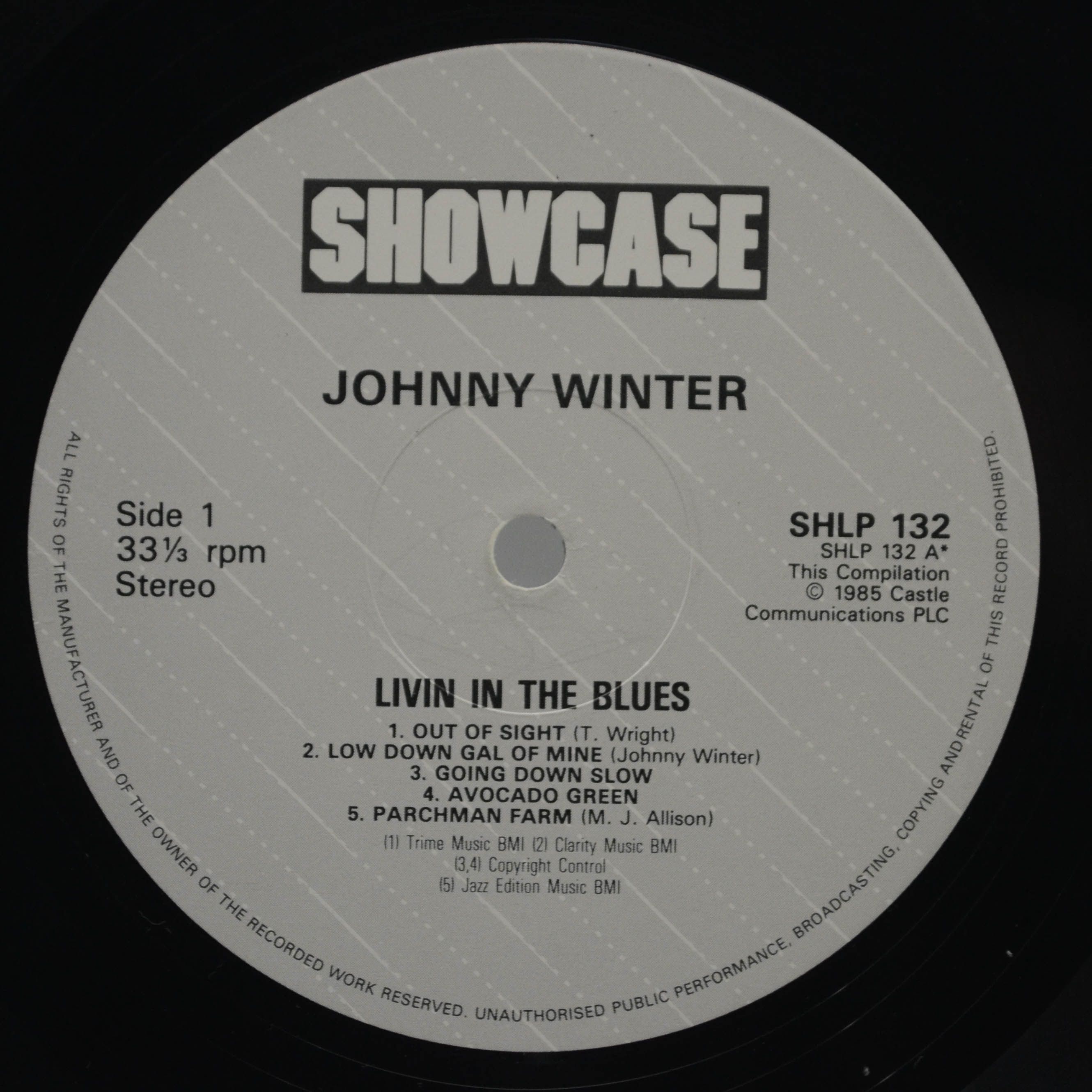 Johnny Winter — Livin' In The Blues (UK), 1985