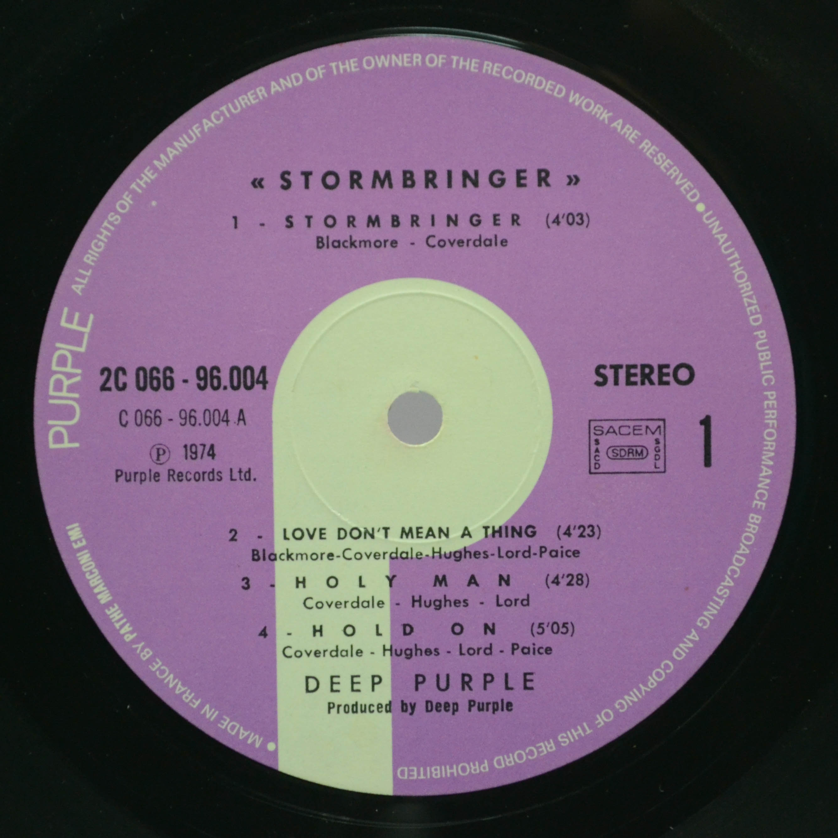 Deep Purple — Stormbringer, 1974